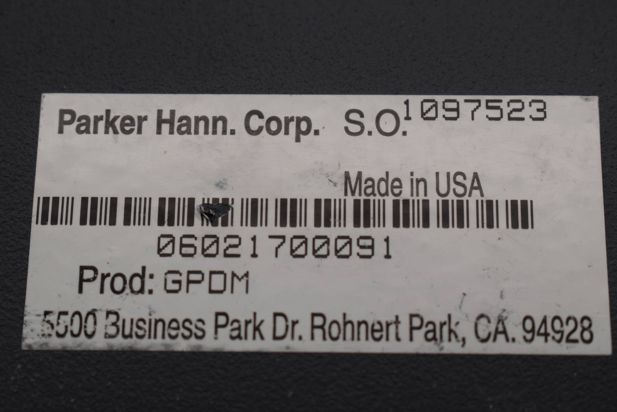 Parker Compumotor 06021700091