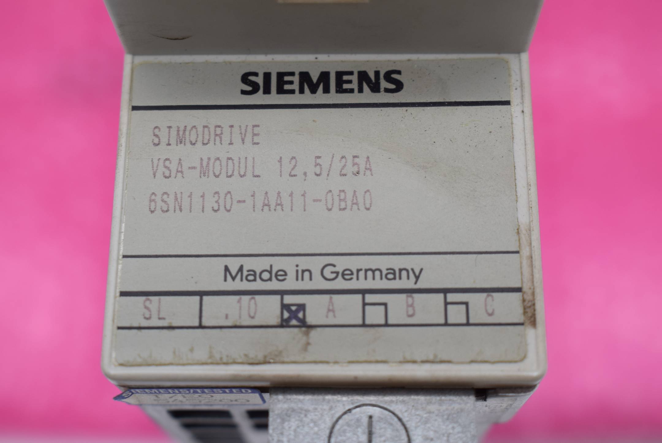 Siemens simodrive VSA-Modul 12,5/25A 6SN1130-1AA11-0BA0 ( 6SN1 130-1AA11-0BA0 )