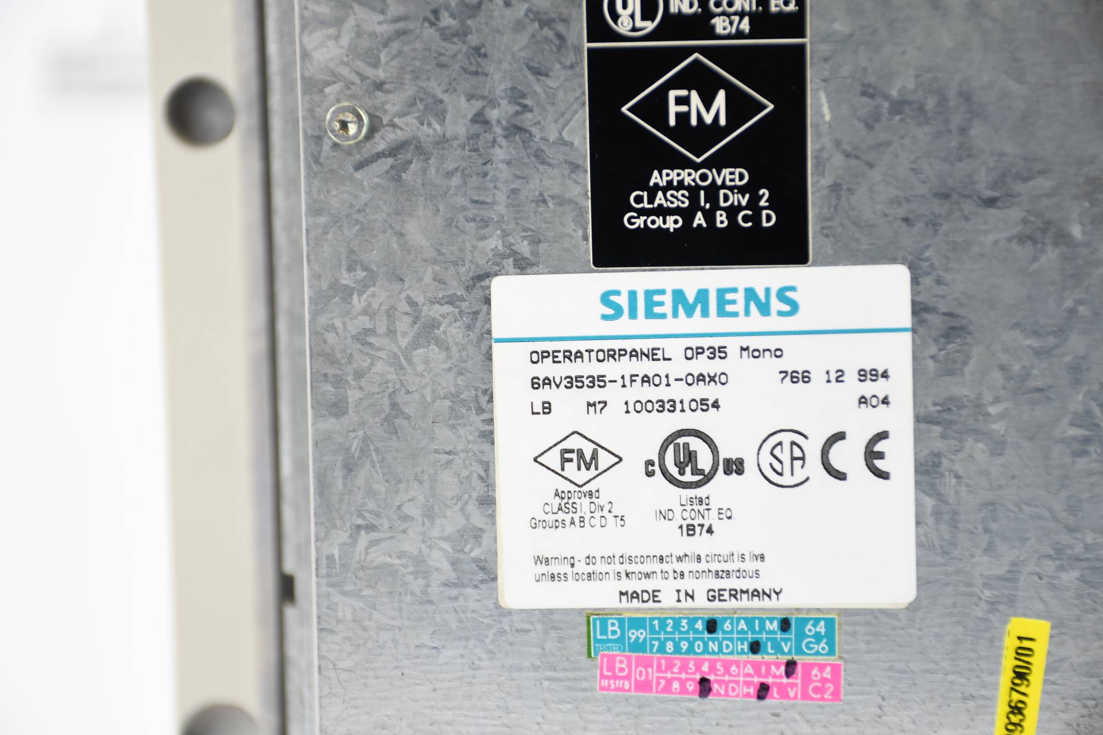 Siemens OP 35 Operator Panel Mono 6AV3535-1FA01-0AX0 ( 6AV3 535-1FA01-0AX0 )