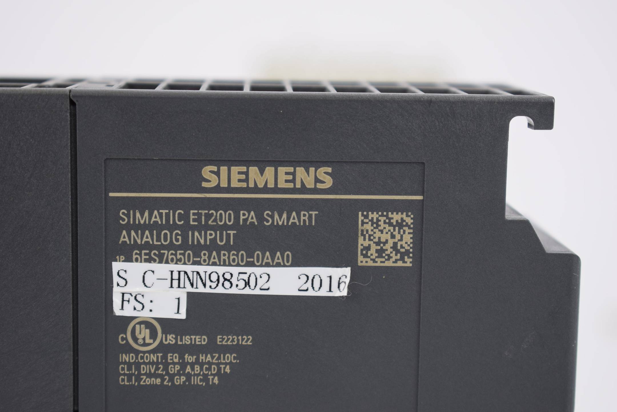 Siemens simatic ET200PA Smart Analogeingang 6ES7 650-8AR60-0AA0 ( 6ES7650-8AR60-0AA0 ) E1