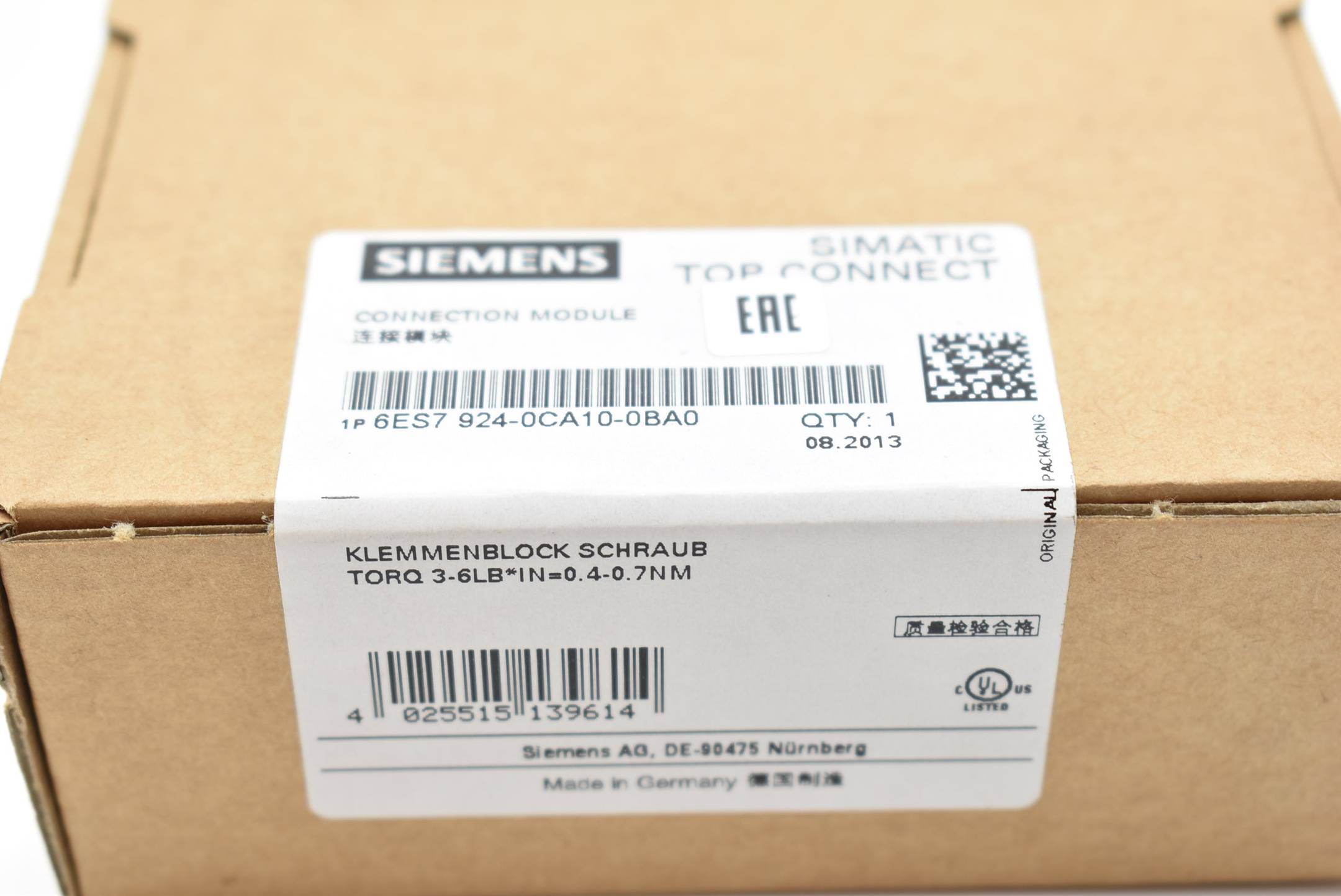 Siemens simatic TOP CONNECT 6ES7 924-0CA10-0BA0 ( 6ES7924-0CA10-0BA0 )
