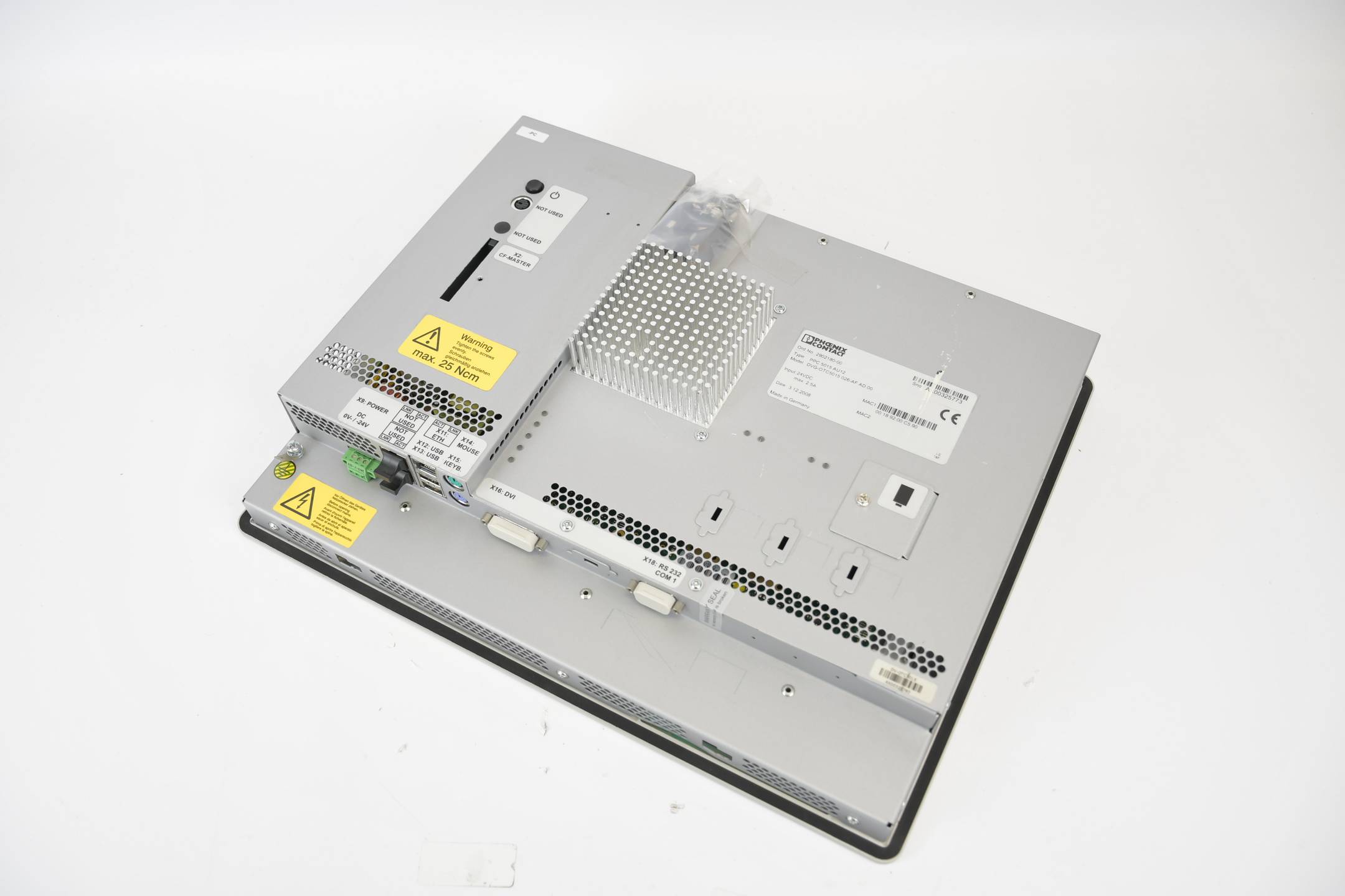 Phoenix Contact Panel PC PPC 5015 AU12 ( DVG-OTC5015 026-AF ) AD.00 2902180-00