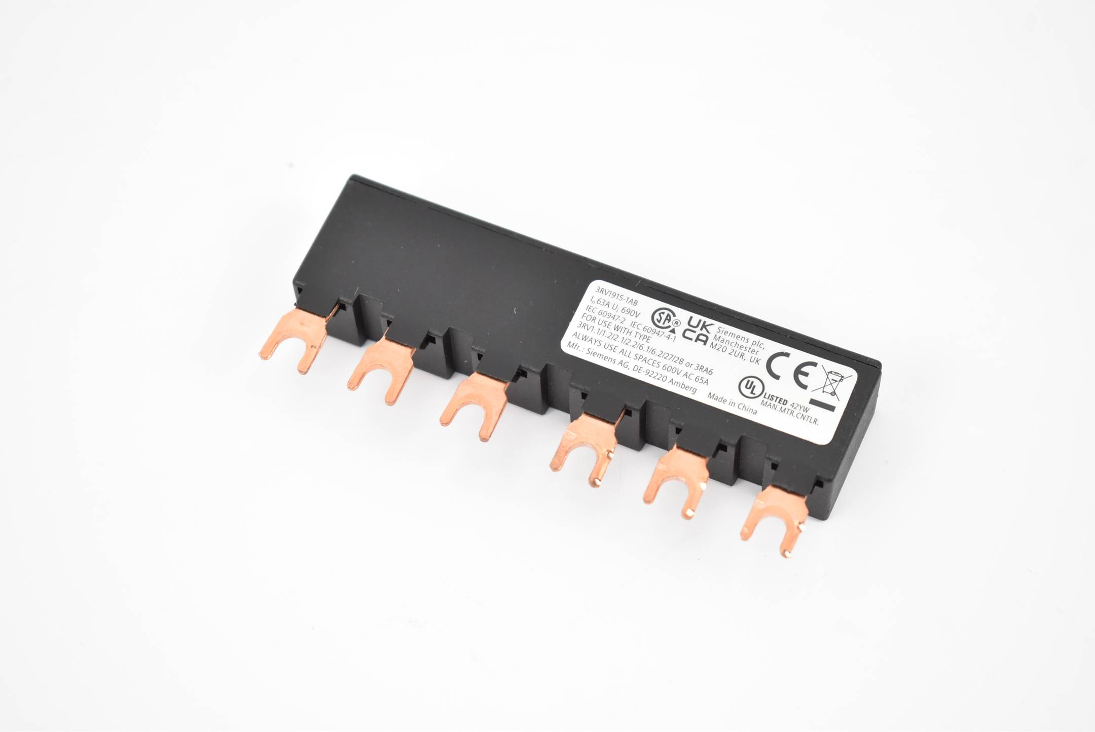 Siemens 3-Phasen-Sammelschiene 45mm 3RV1915-1AB ( 3RV1 915-1AB ) 