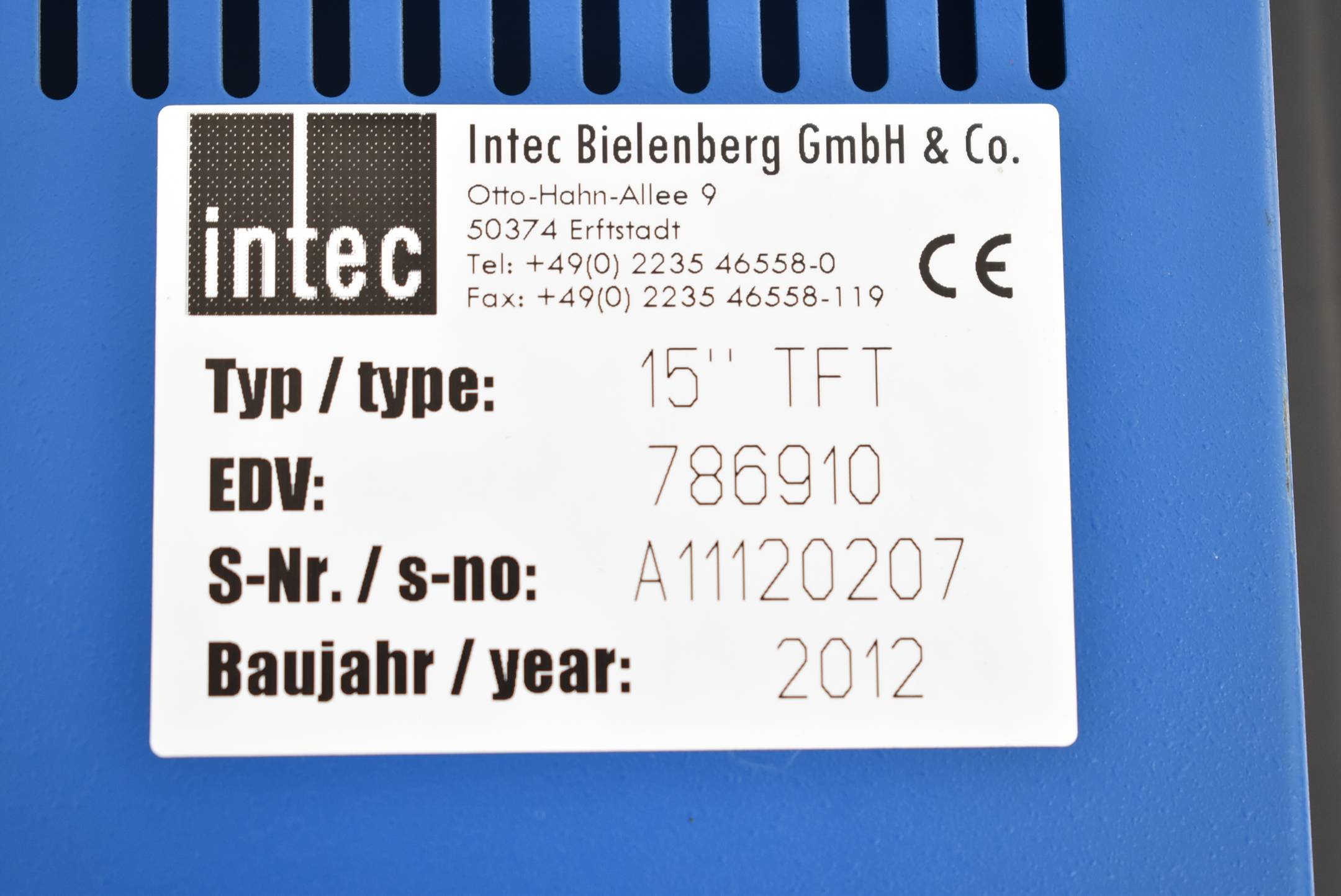 Intec 15" TFT Panel 786910