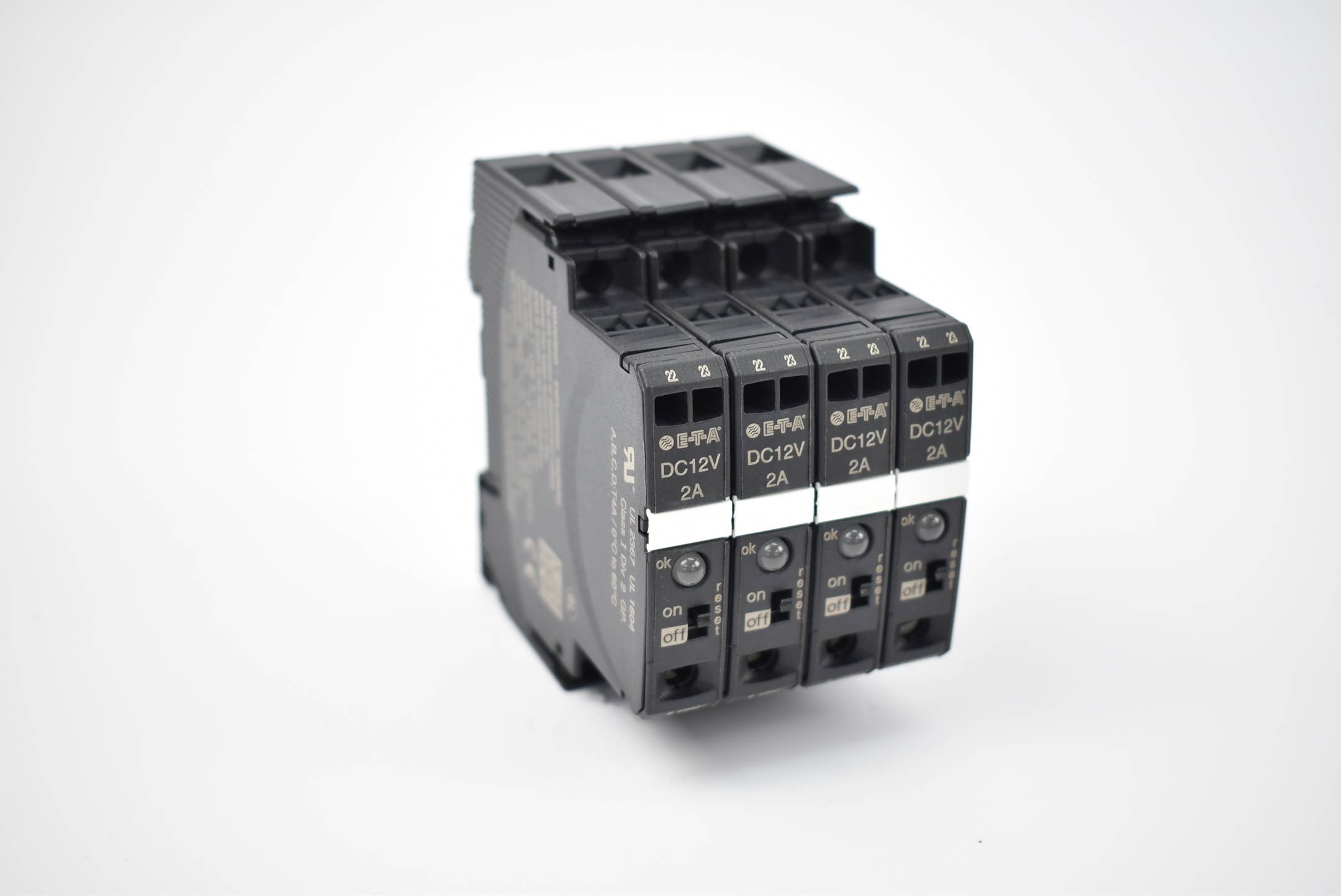E-T-A 4x Elektronischer Sicherungsautomat ESX10-TC-124-DC12V-2A
