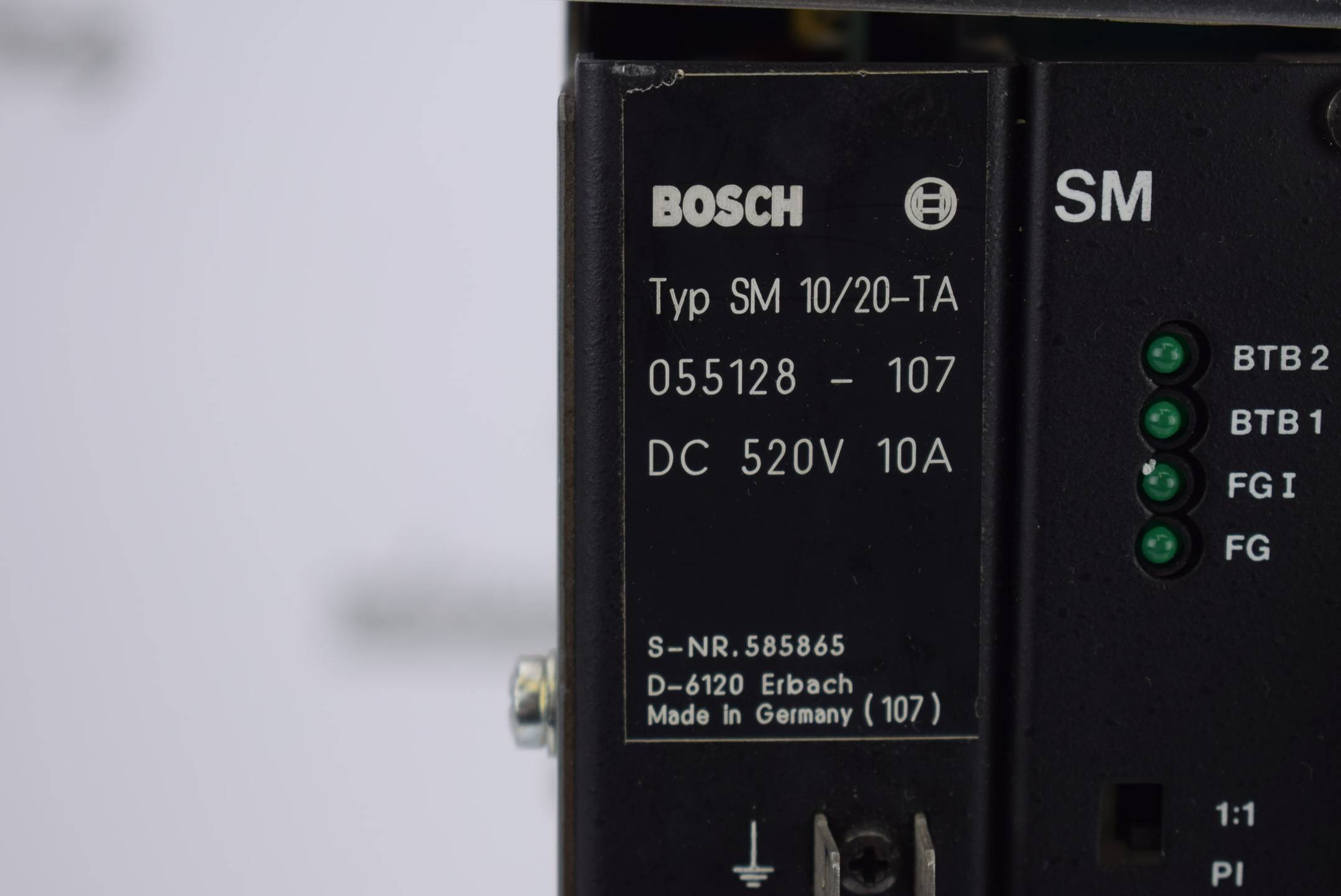 Rexroth Bosch Servo Modul SM 10/20-TA 1 DC 520V ( 055128-107 )
