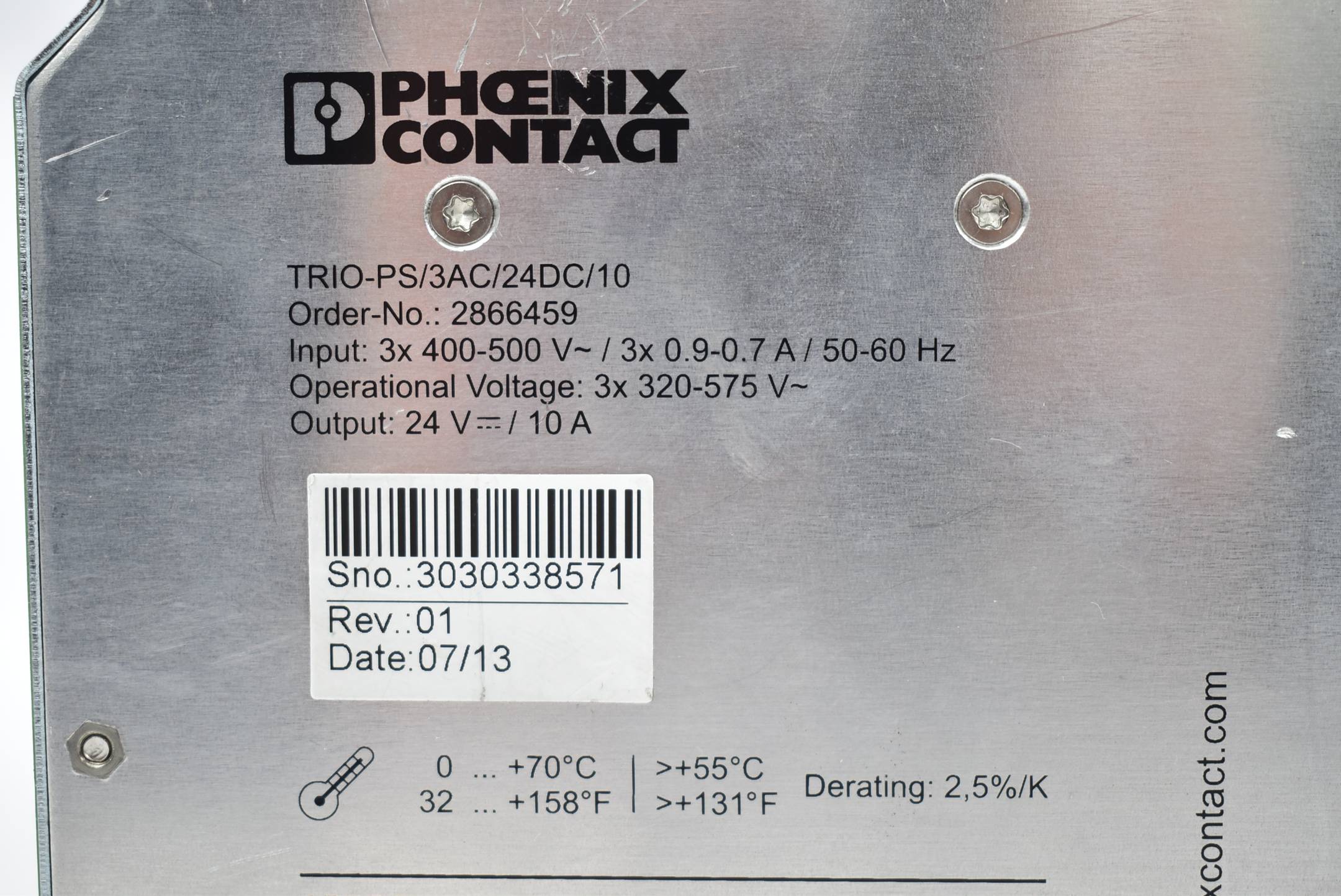 Phoenix Contact Stromversorgung TRIO-PS/3AC/24DC/10 ( 2866459 )
