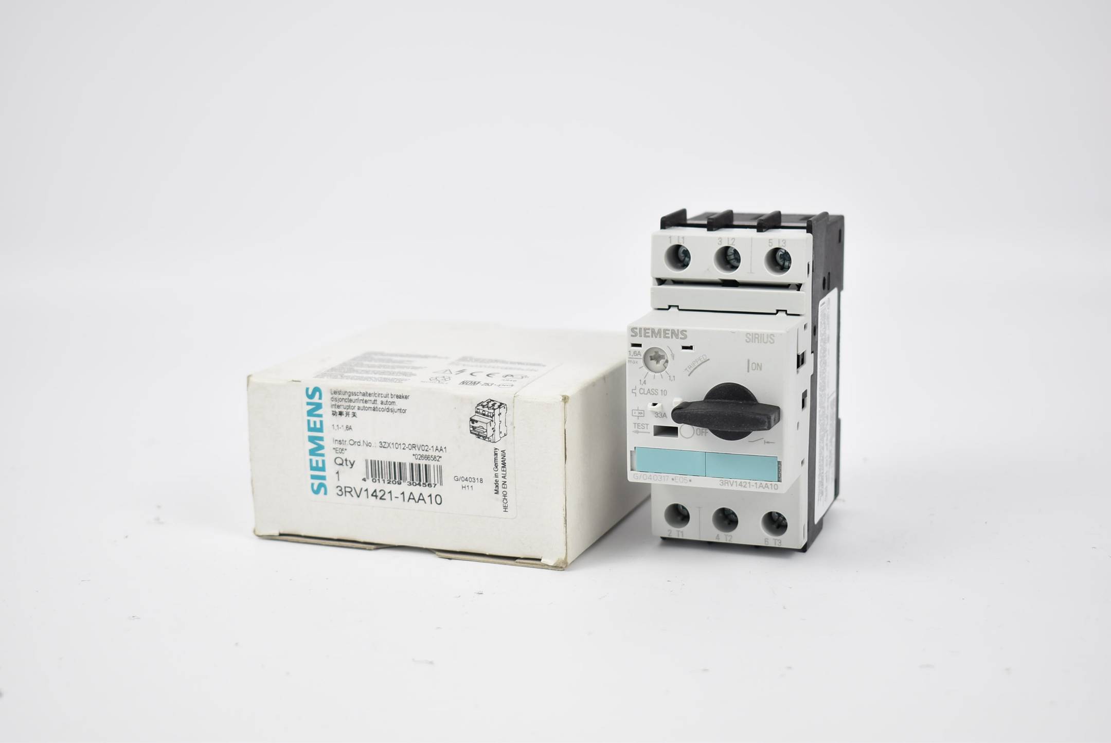Siemens sirius Motorschutzschalter 3RV1 421-1AA10 ( 3RV1421-1AA10 )