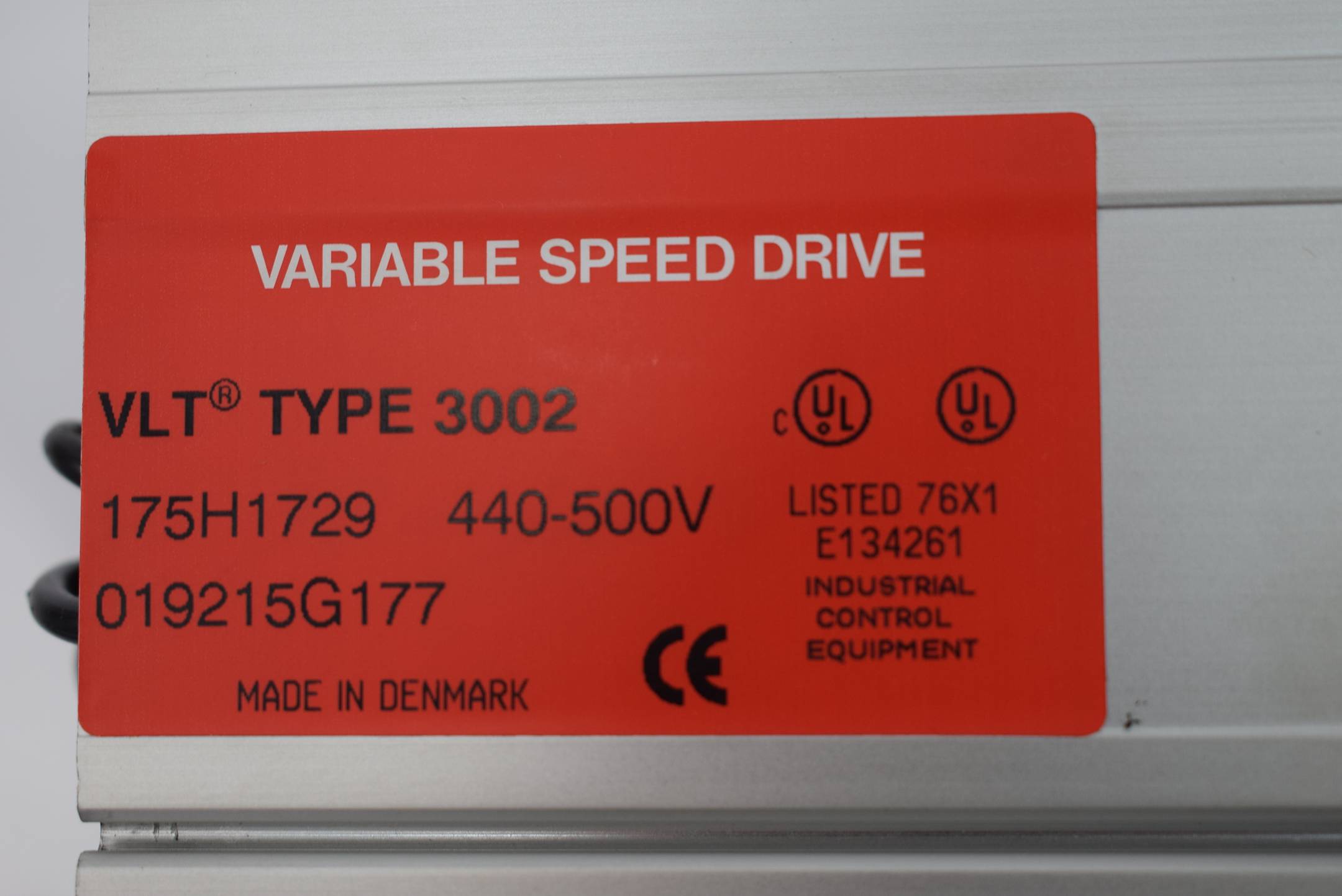 Danfoss VLT Type 3002 Variable Speed Drive Freqeunzumrichter 175H1729 440-500V