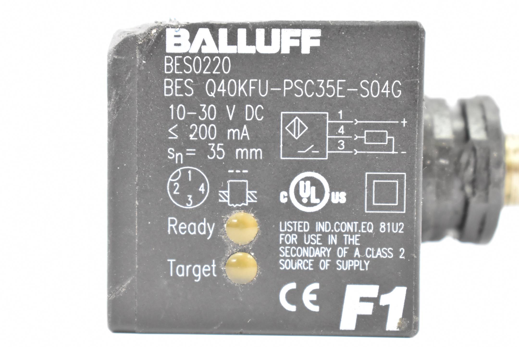 Balluff Induktiver Faktor 1-Sensor BES0220 ( BES Q40KFU-PSC35E-S04G )