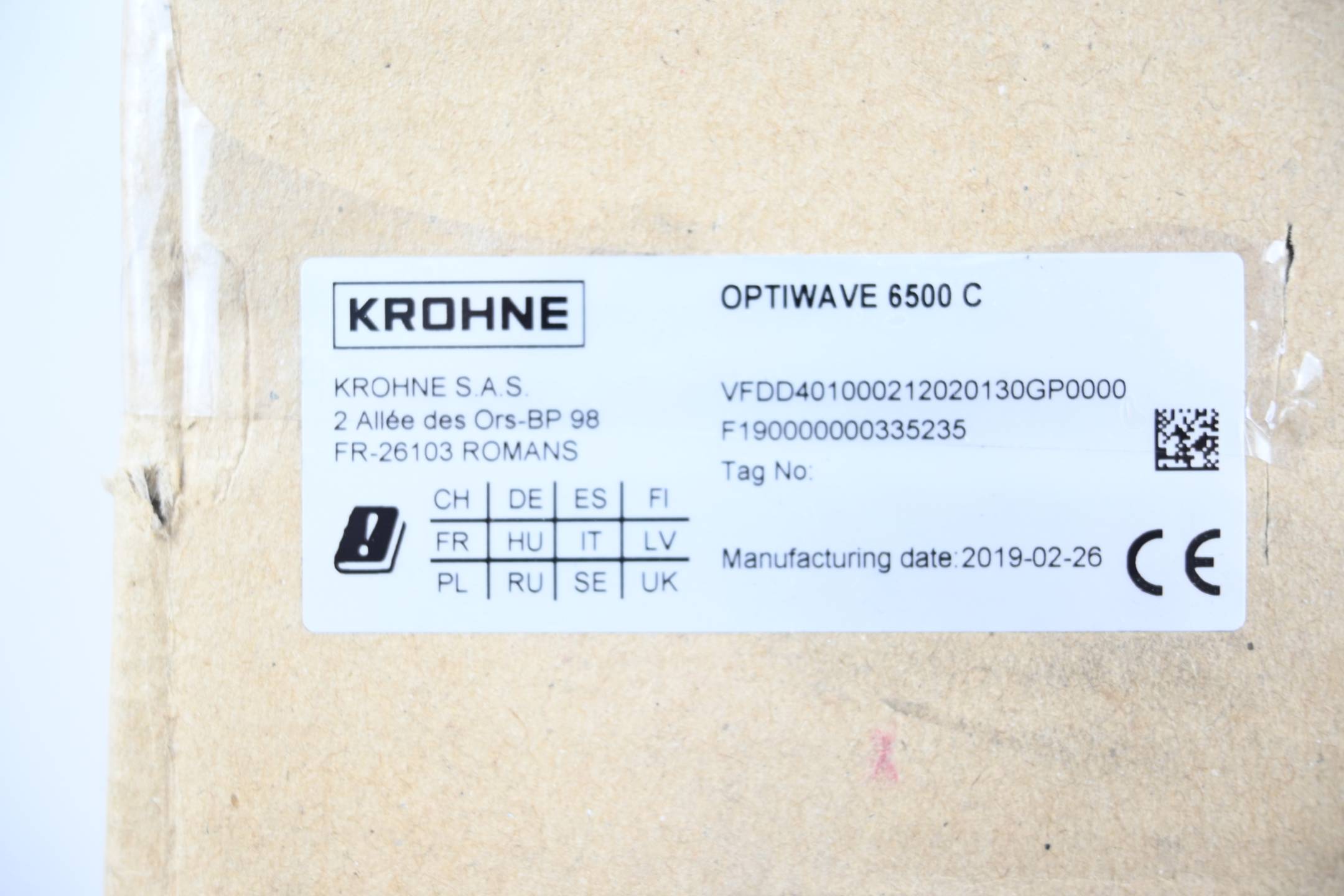 Krohne Füllstandmessgerät Optiwave 6500 C VFDD401000212020130GP0000