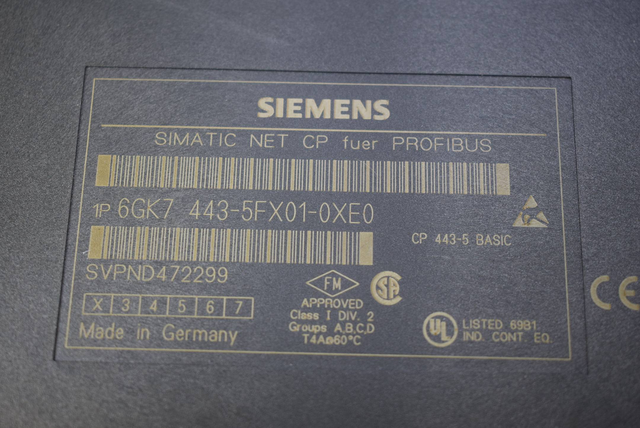 Siemens simatic NET CP CP 443-5 6GK7 443-5FX01-0XE0 ( 6GK7443-5FX01-0XE0 ) E2