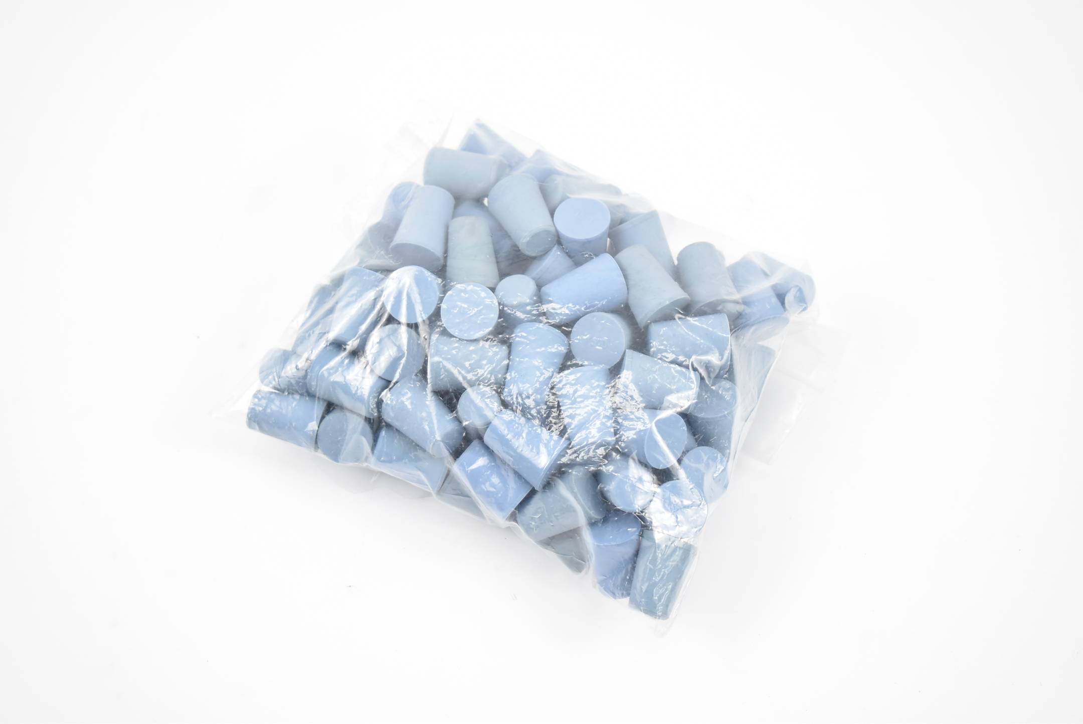 Gummistopfen blau D=10,5/14,5mm H=20mm ( VE 100 Stück )
