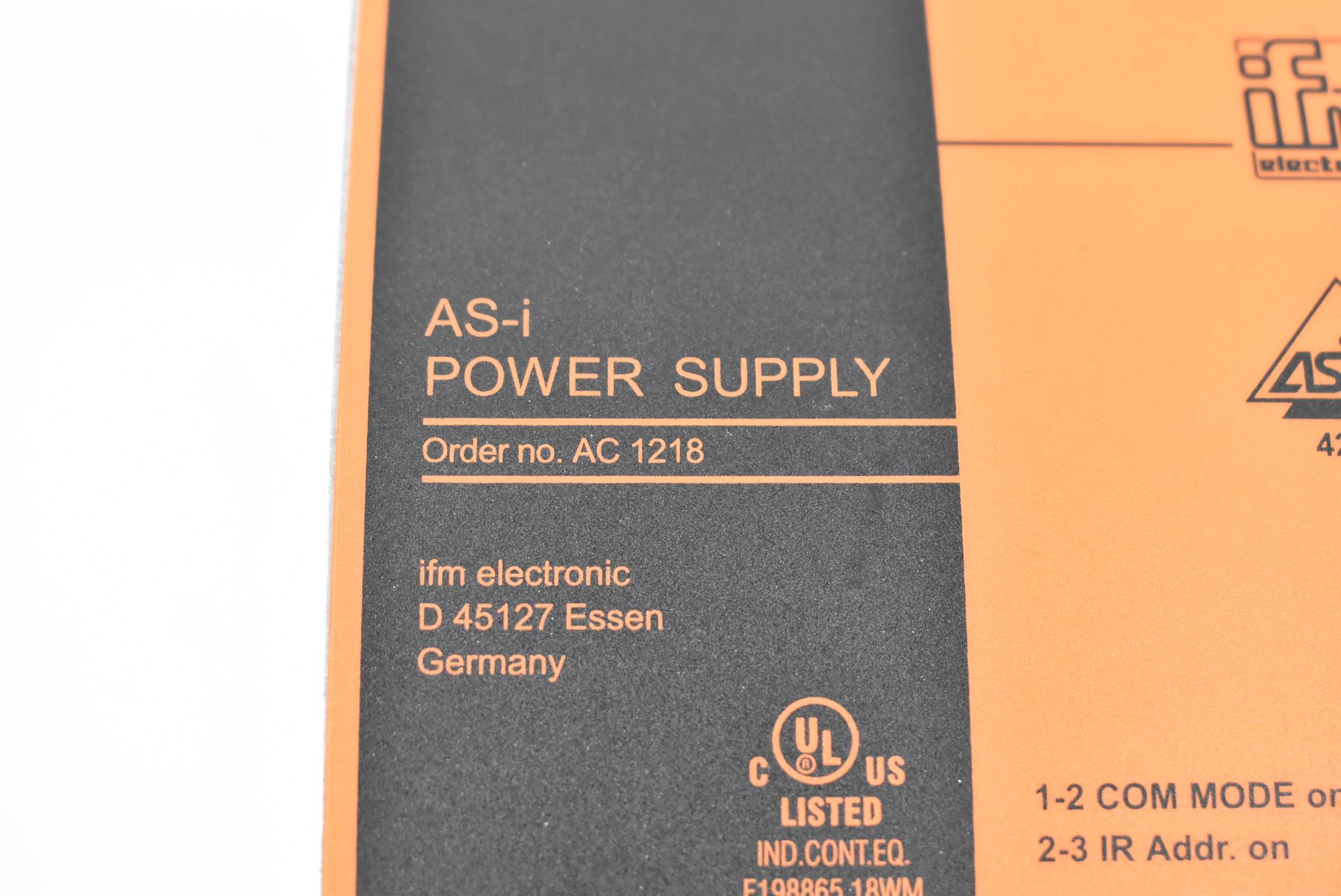IFM AS-i Power Supply Stromversorgung AC 1218 ( AC1218 )