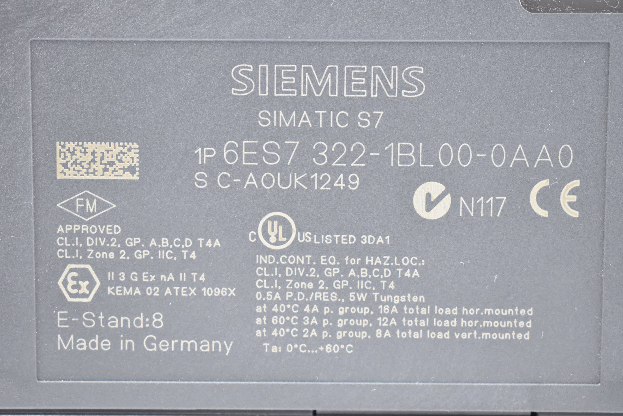 Siemens simatic S7-300 digital 6ES7 322-1BL00-0AA0 ( 6ES7322-1BL00-0AA0 )