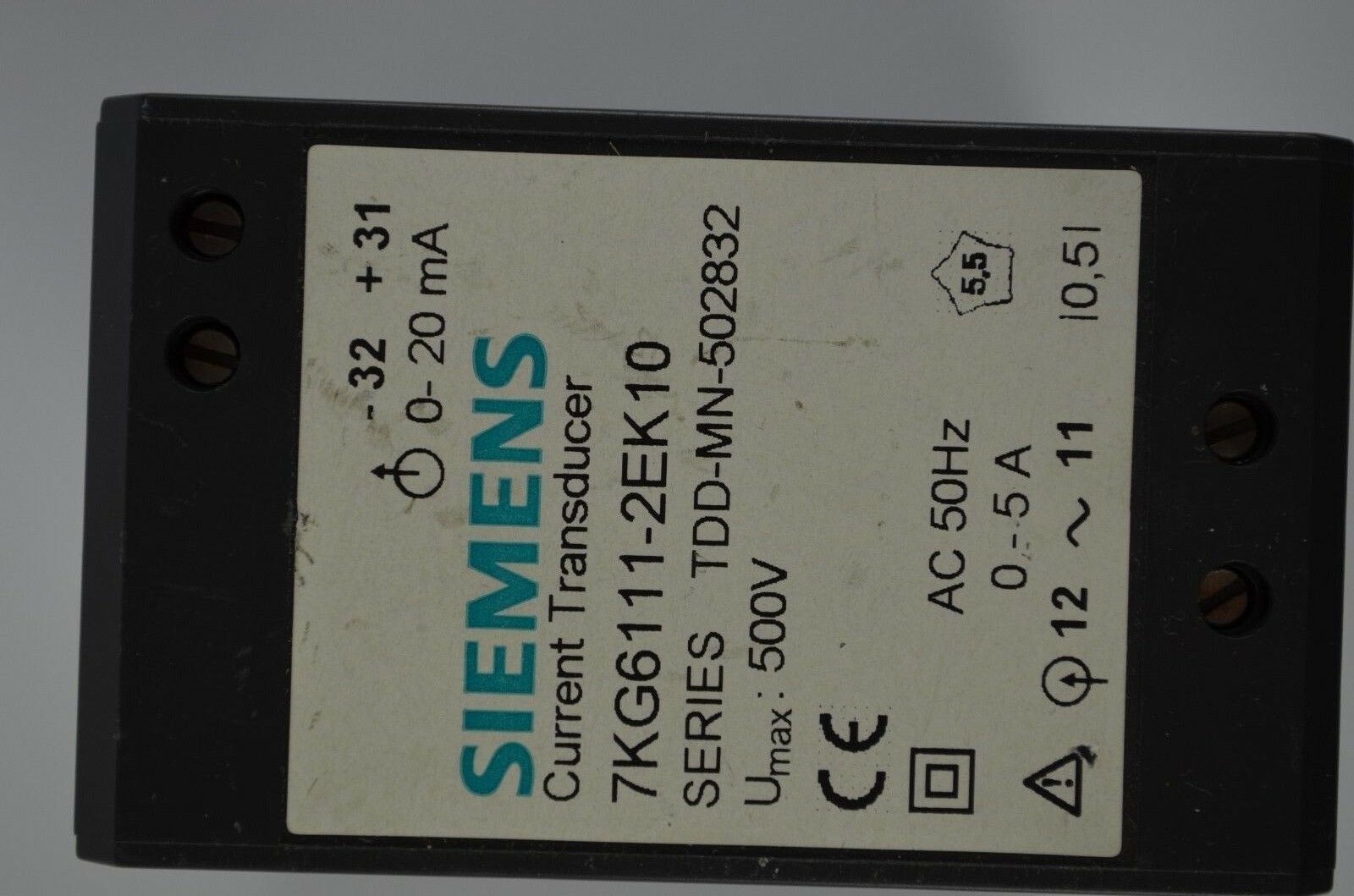 Siemens Current Transducer 7GK6111-2EK10