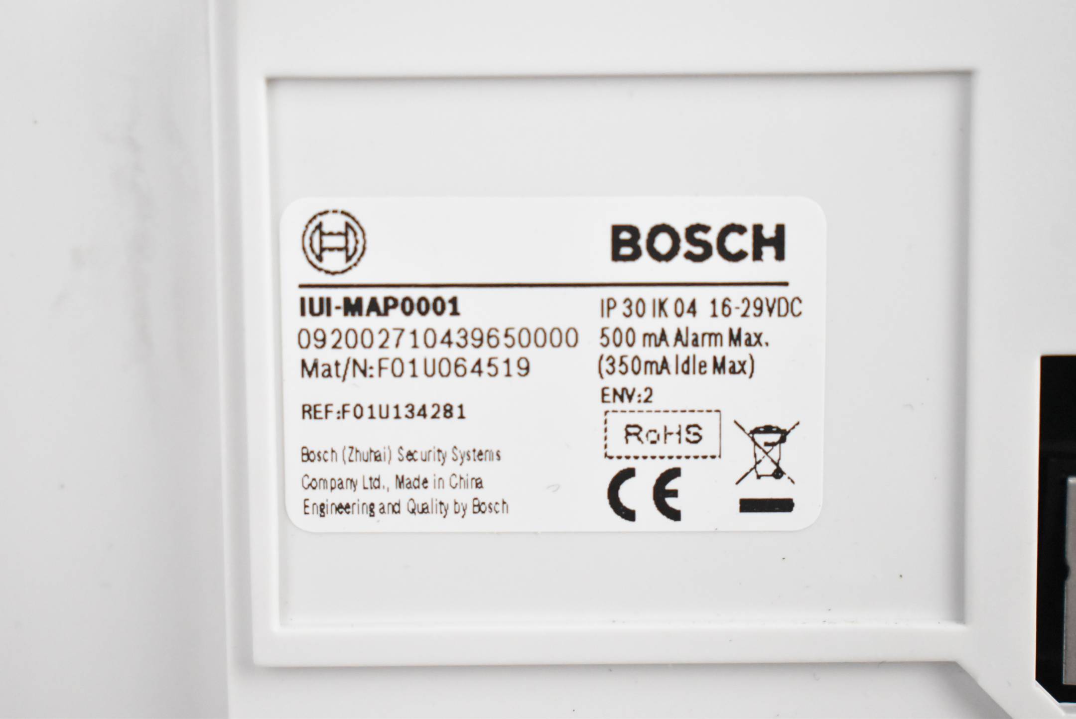 Bosch Touchscreen Bedieneinheit IUI-MAP0001