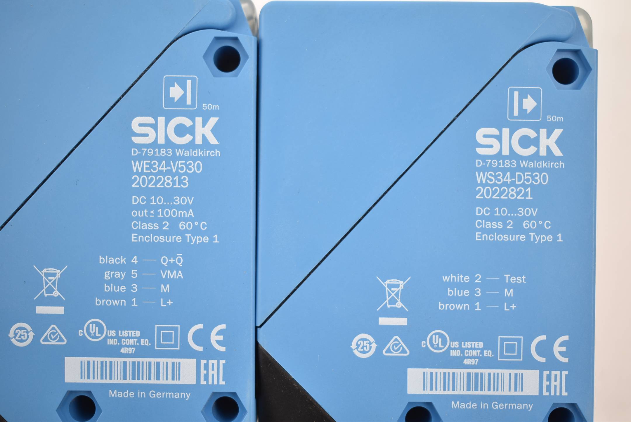Sick Einweg-Lichtschranken WS/WE34-V530 ( WS34-V530 + WS34-D530 ) 1019256