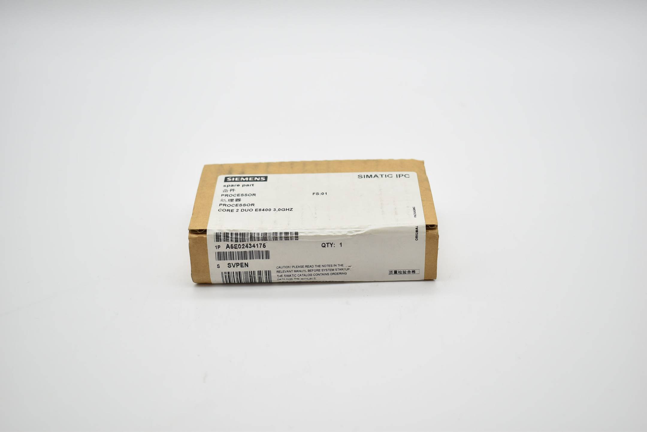 Siemens simatic IPC Processor Core 2 DUO A5E02434175