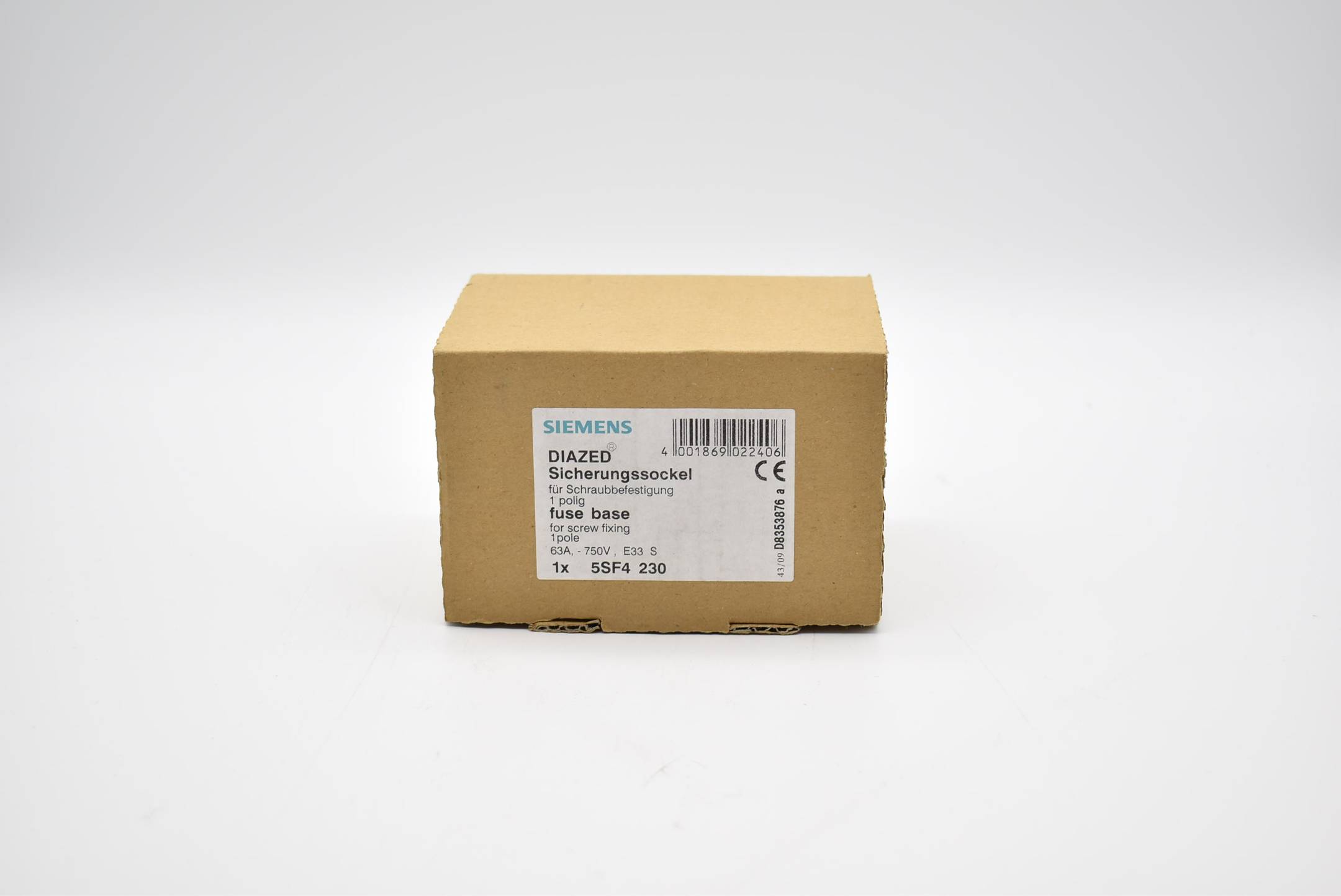 Siemens Sicherungssockel DIAZED 5SF4 230 ( 5SF4230 )
