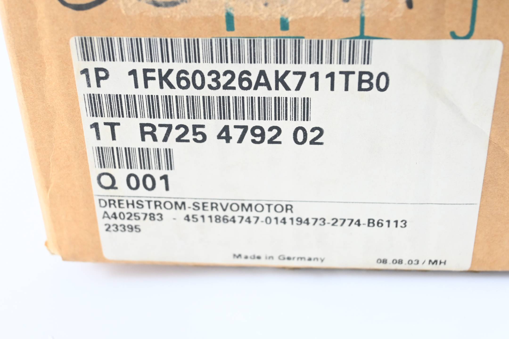 Siemens Synchronservomotor 1FK6032-6AK71-1TB0 ( 1FK6 032-6AK71-1TB0 )