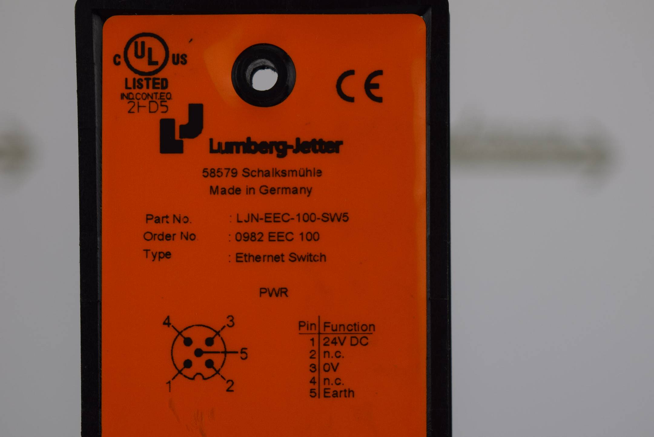 Lumberg Jetter Ethernet Switch LJN-EEC-100-SW5 ( 0982 EEC 100 )