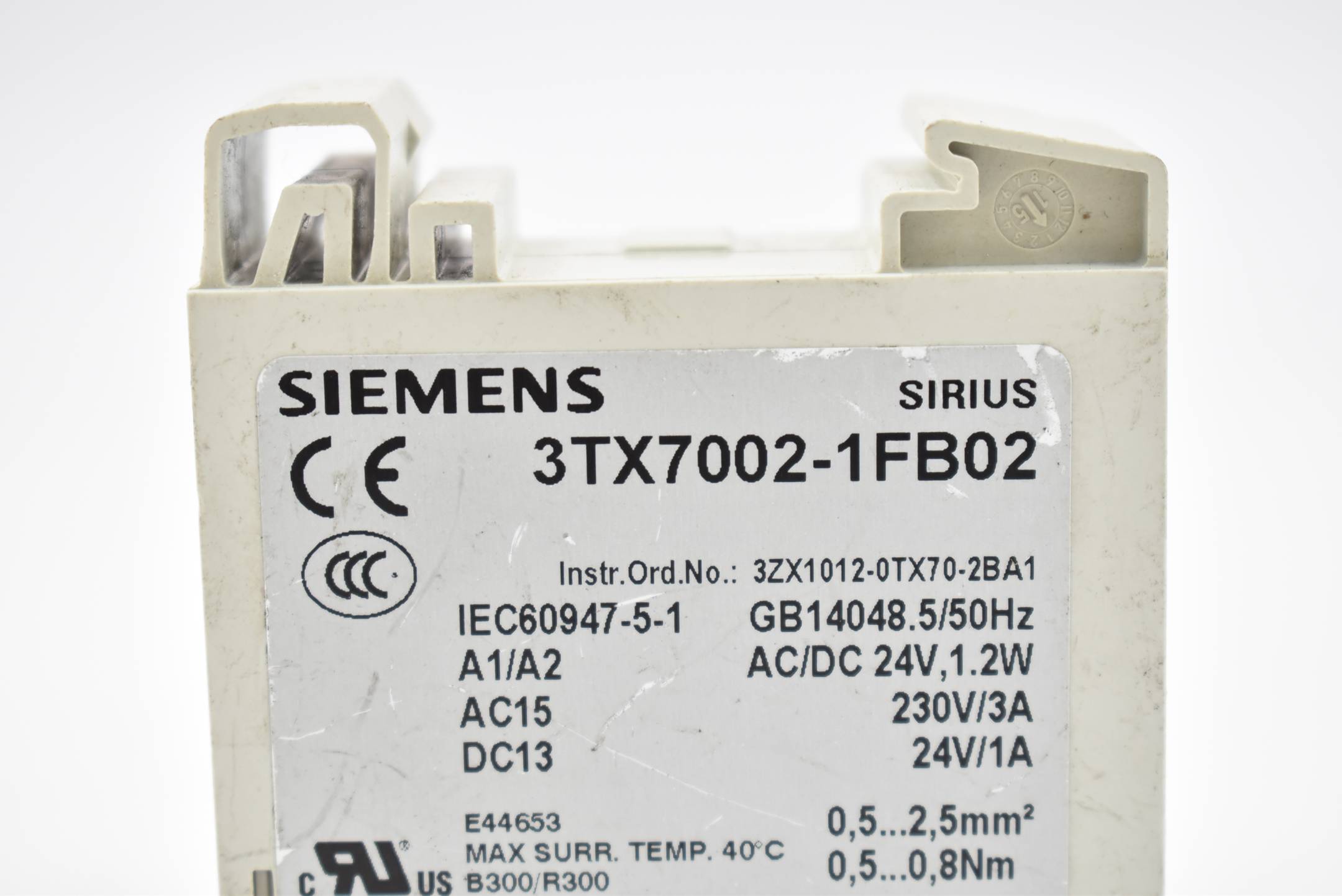 Siemens Sirius Koppelrelais 3TX7002-1FB02 ( 3TX7 002-1FB02 )