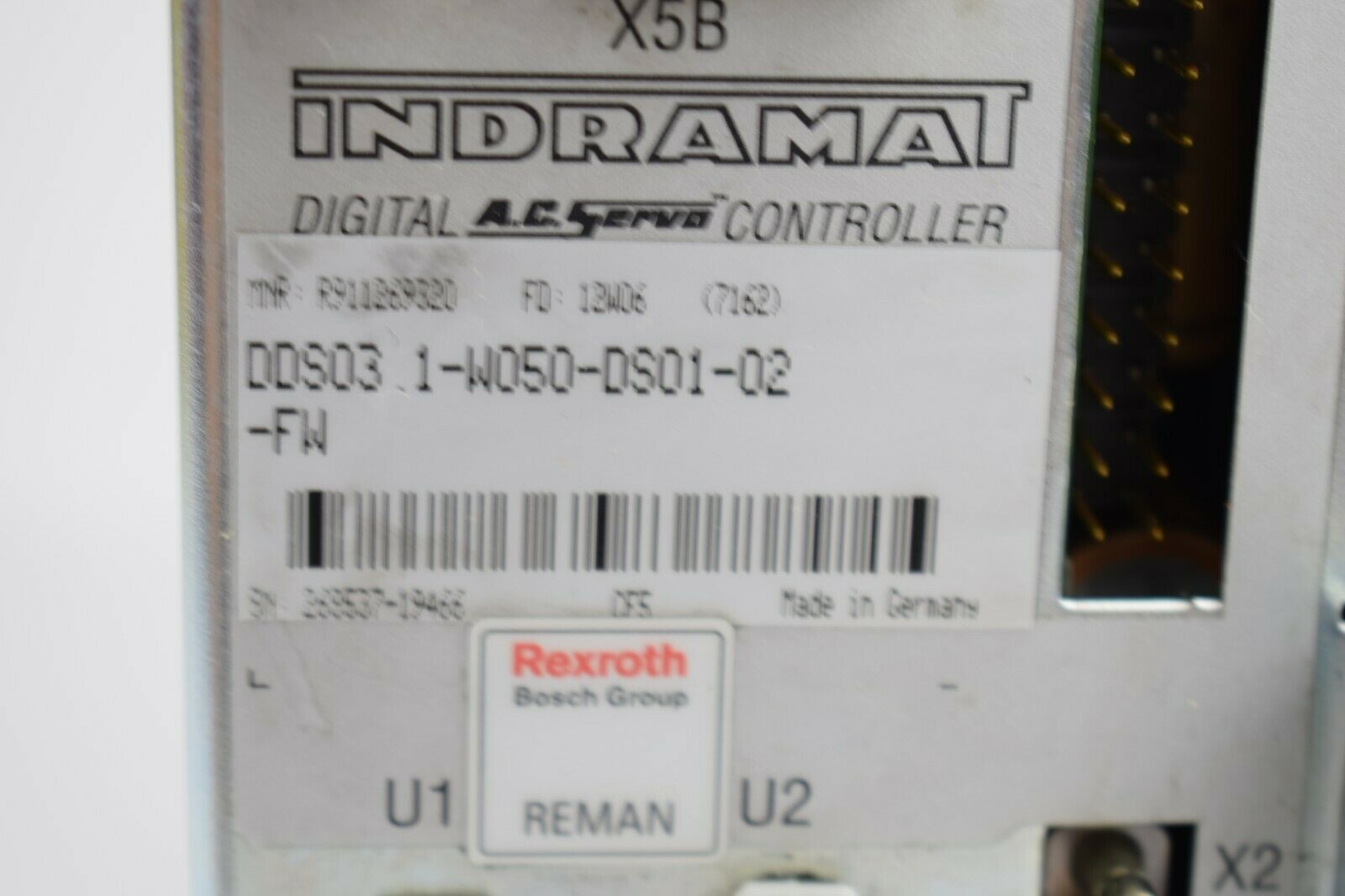 Indramat Rexroth A.C. Servo controller DDS03.1-W050-DS01-02-FW ( R911269320 )