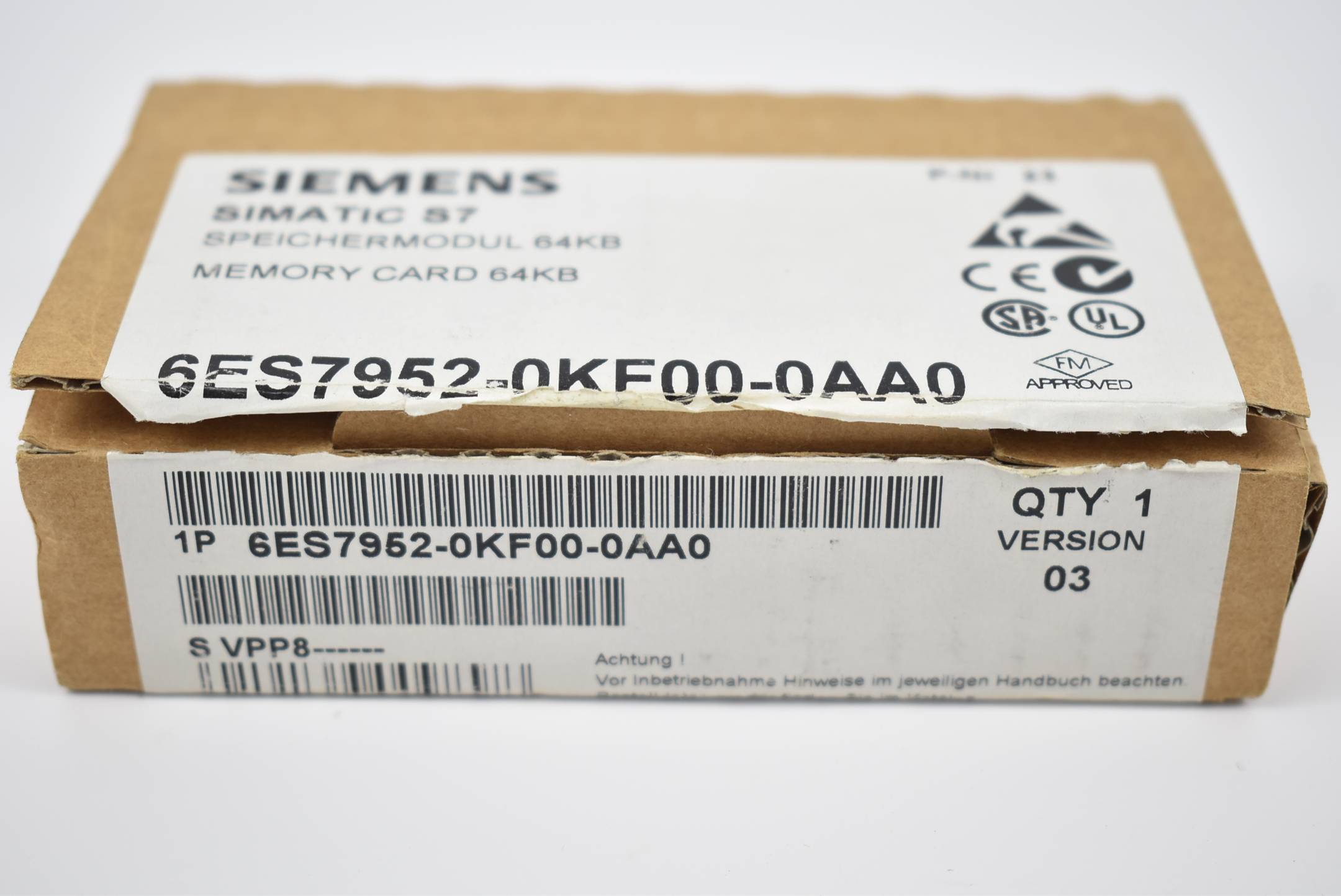 Siemens Simatic S7 Memory Card 64KB 6ES7952-0KF00-0AA0 ( 6ES7 952-0KF00-0AA0 )