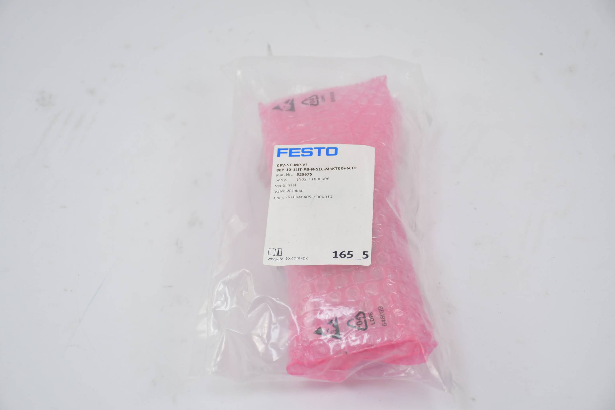 Festo Ventilinsel CPV-SC-MP-VI 80P-10-1LIT-PB-N-SLC-M3KTKK+6CHT ( 525675 )