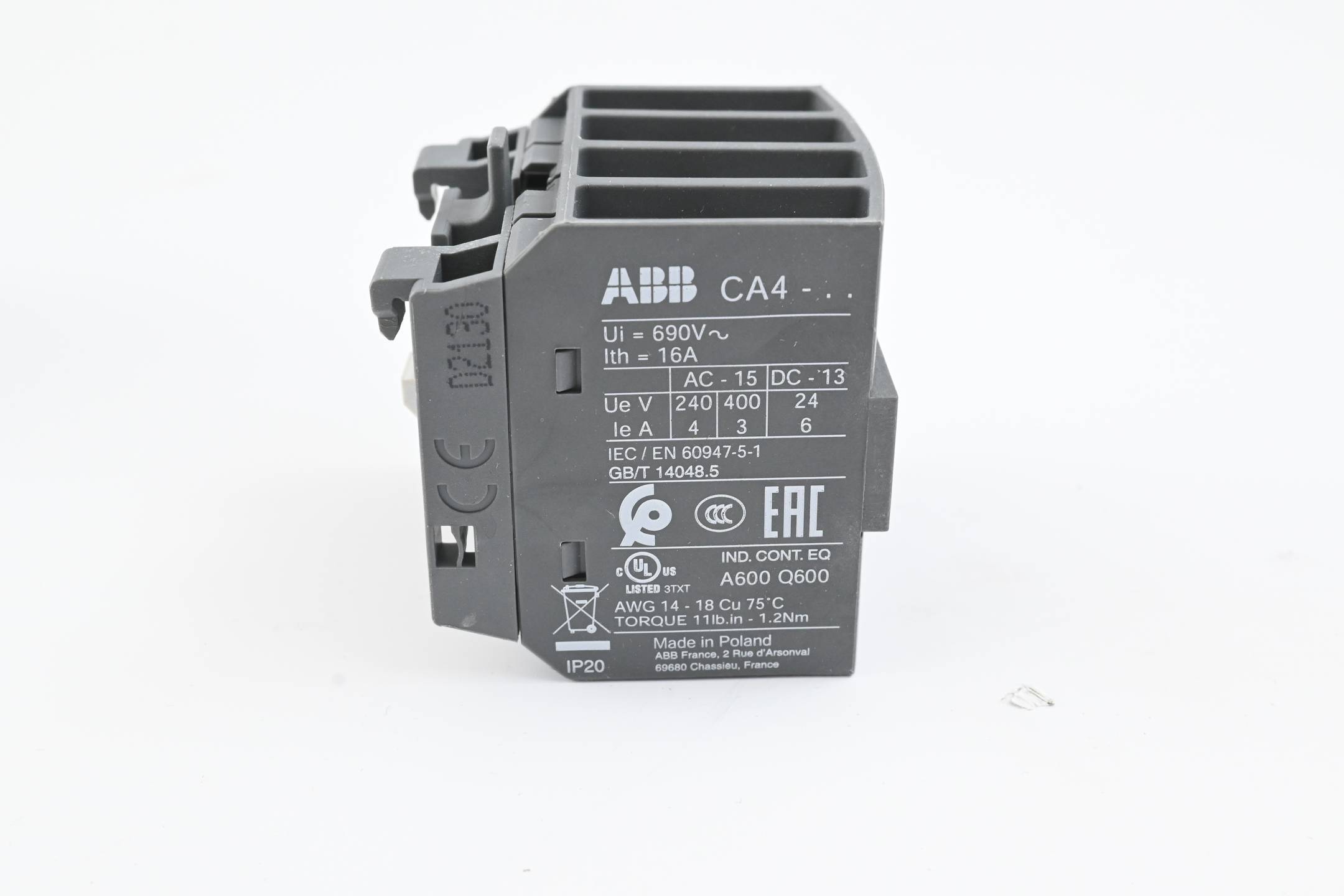 ABB Hilfskontaktblock 1SBN010140R1022 ( CA4-22E ) 