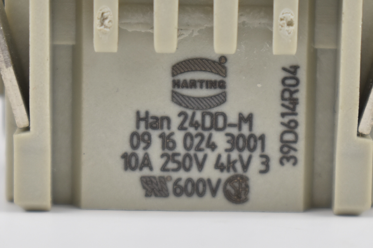 Harting Kontakteinsatz Crimp Han 24DD-M 09160243001 ( 09 16 024 3001 ) 600V