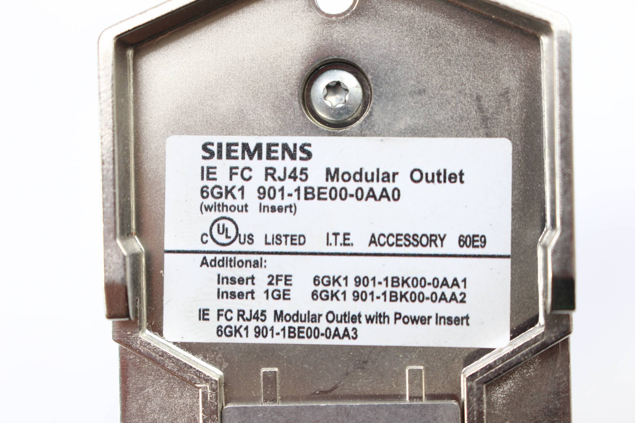 Siemens IE FC RJ45 Modular Outlet 6GK1901-1BE00-0AA0 ( 6GK1 901-1BE00-0AA0)