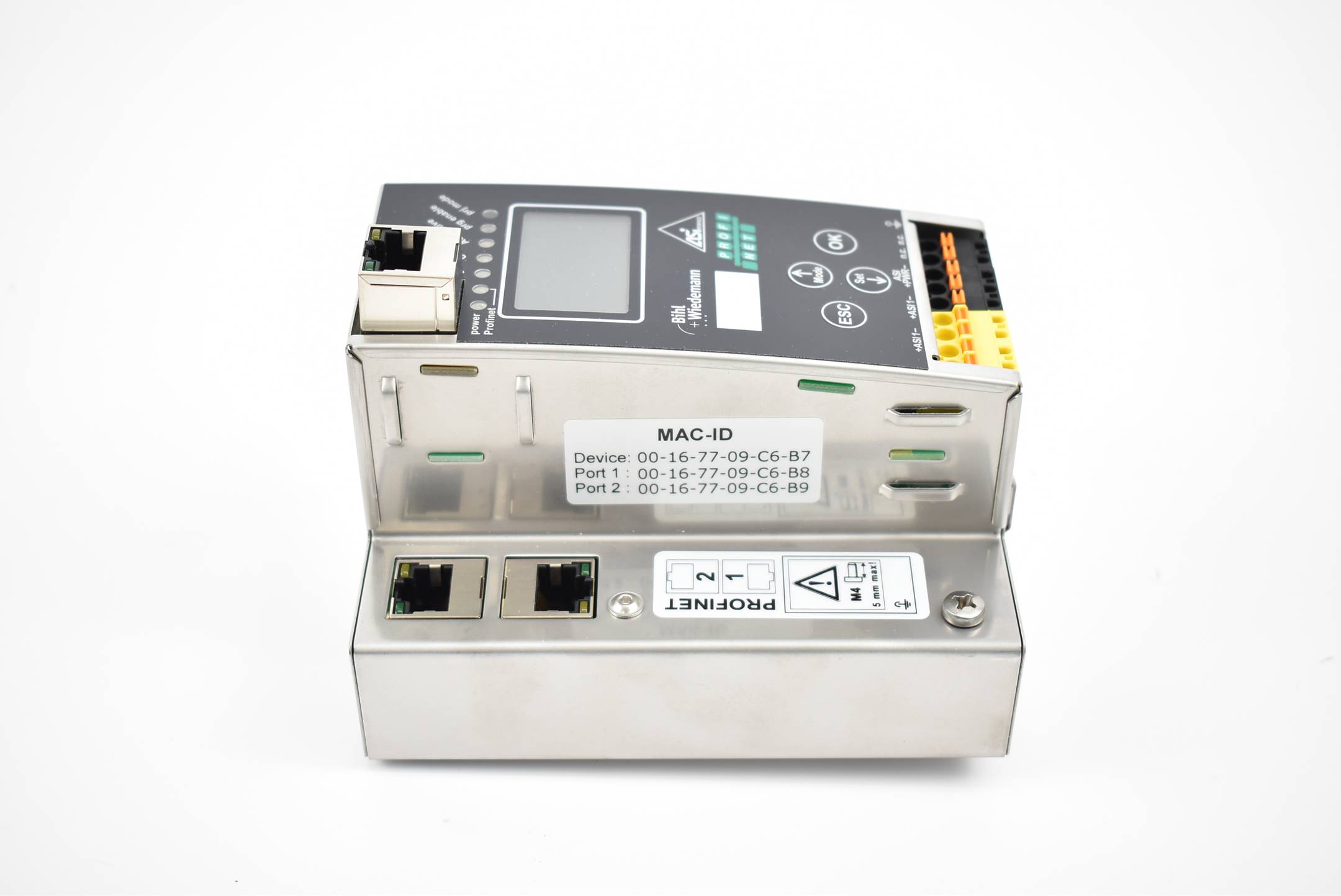 Bihl + Wiedemann ASi-3 Profinet Gateway in Edelstahl BWU3431