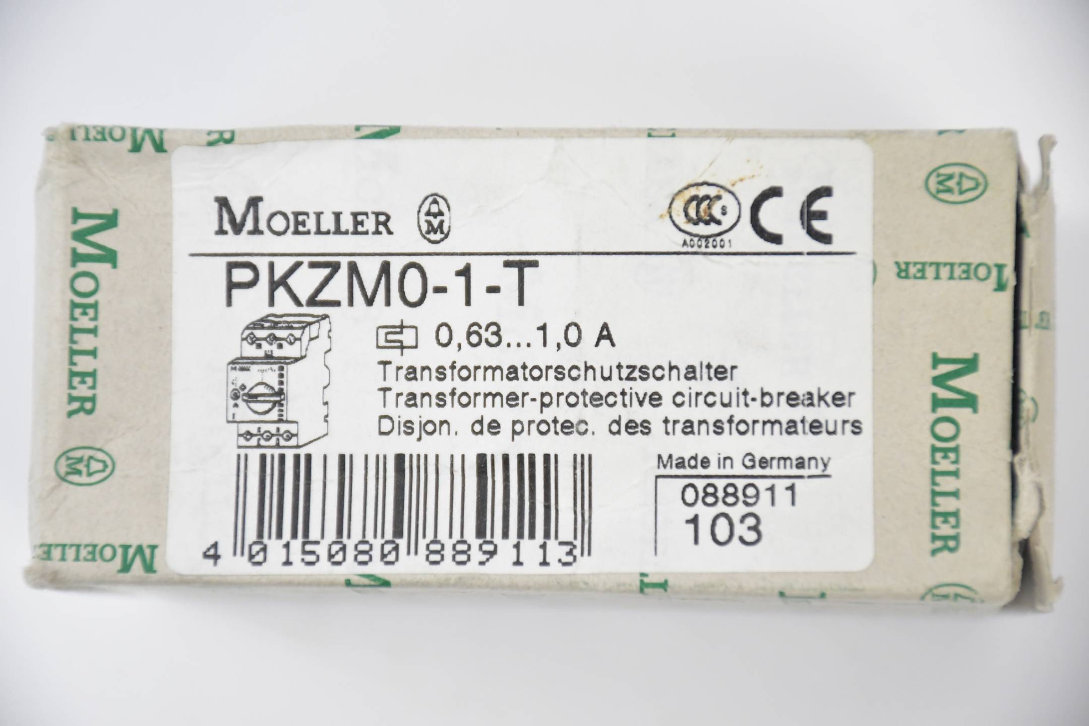 Klöckner Möller Transformatorschutzschalter PKZM0-1-T ( 088911 )