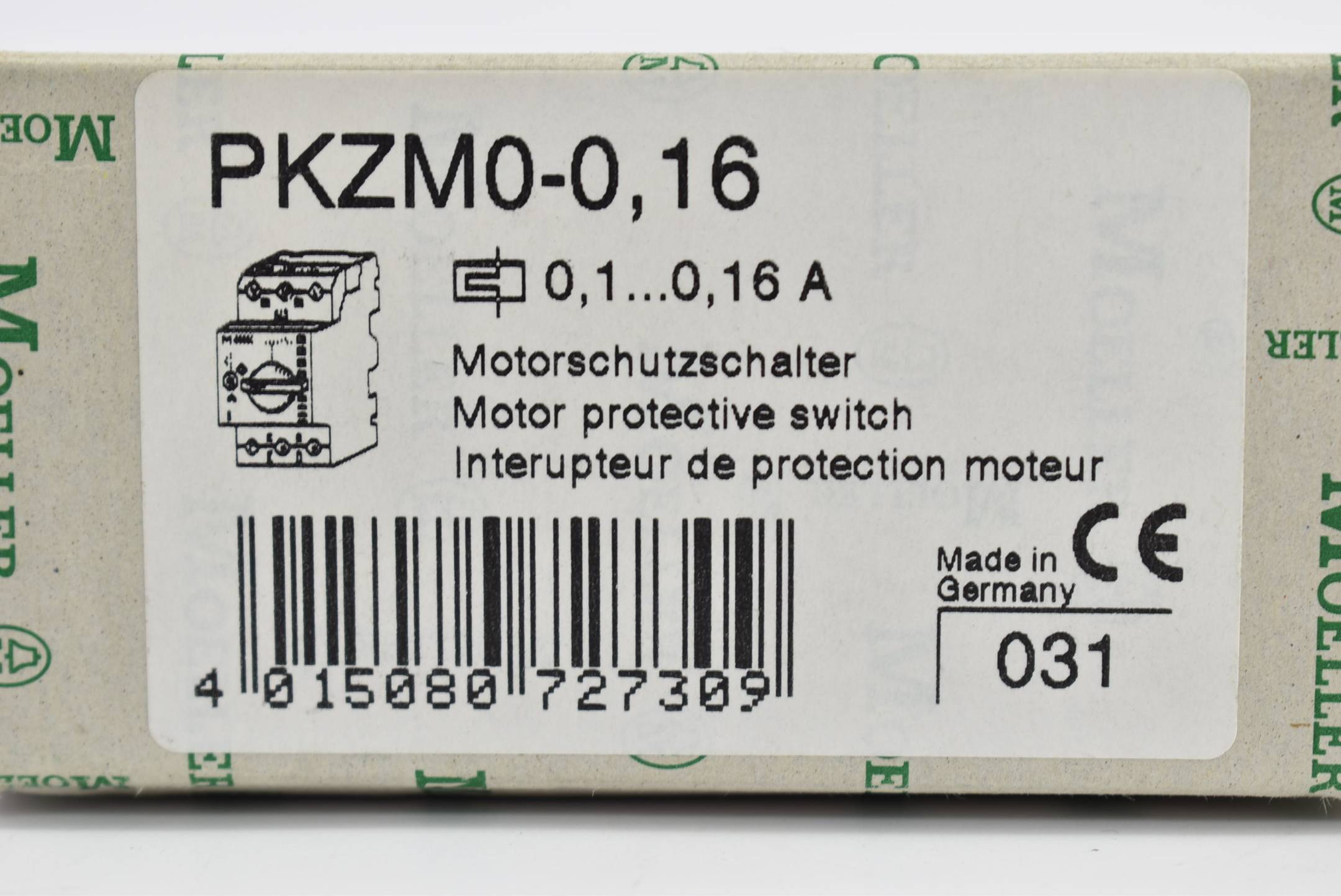Moeller Motorschutzschalter 230/400 V 50/60 Hz PKZM0-0,16