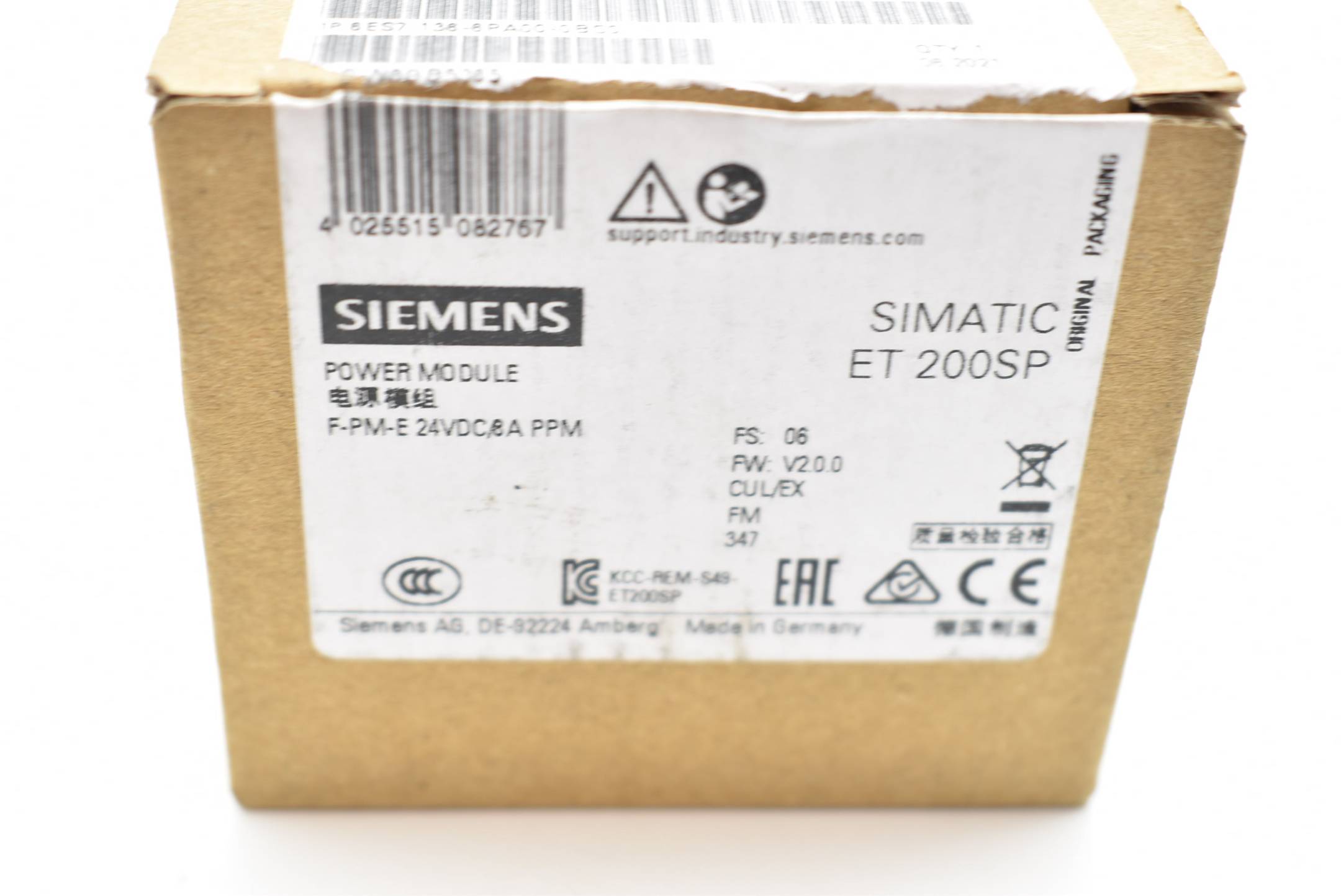 Siemens simatic ET 200SP 6ES7 136-6PA00-0BC0 ( 6ES7136-6PA00-0BC0 ) E.06