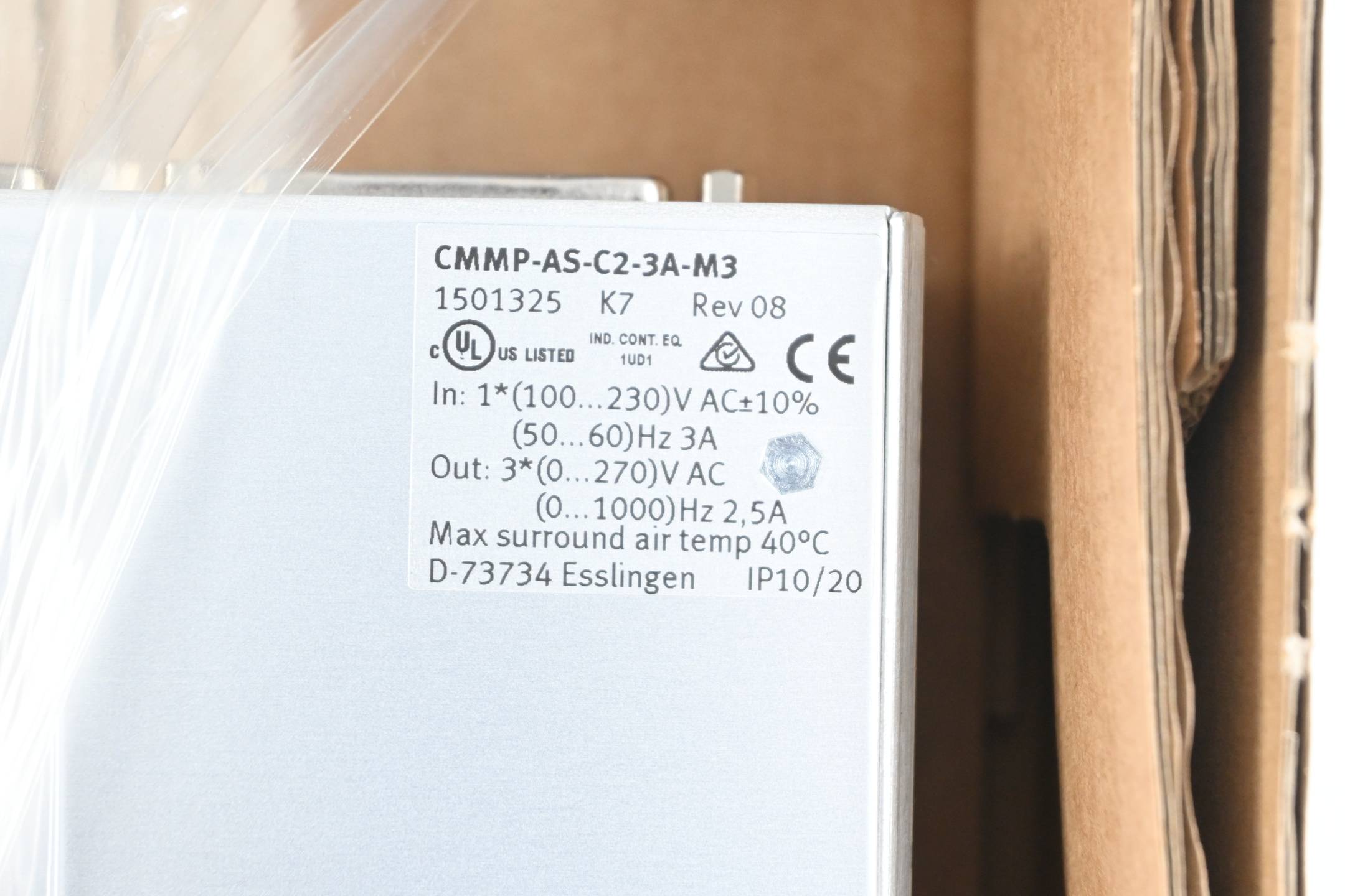 Festo Motorcontroller CMMP-AS-C2-3A-M3 ( 1501325 )