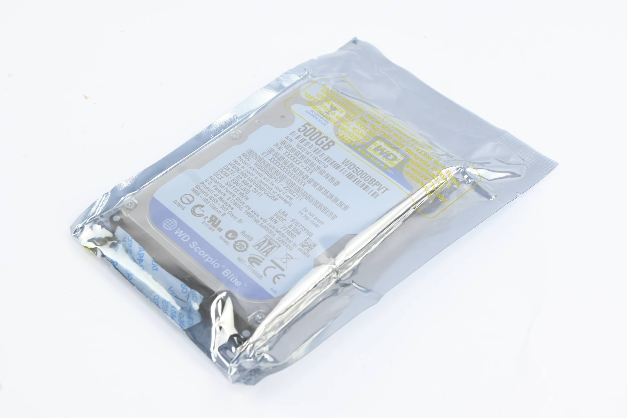Western Digital Festplatte 500GB WD5000BPVT