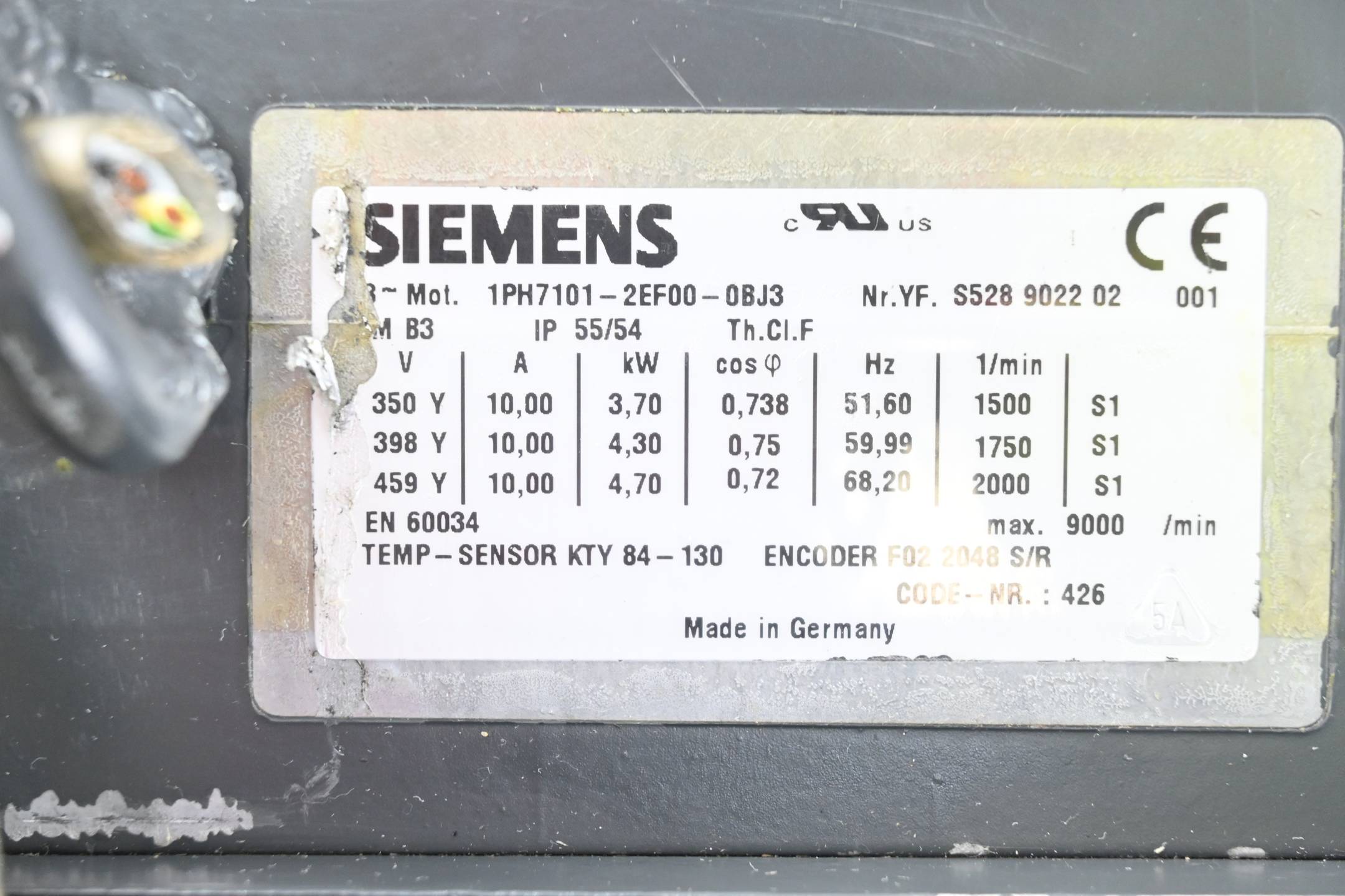 Siemens Kompakt-Asynchronmotor 1PH7101-2EF00-0BJ3 ( 1PH7 101-2EF00-0BJ3 )
