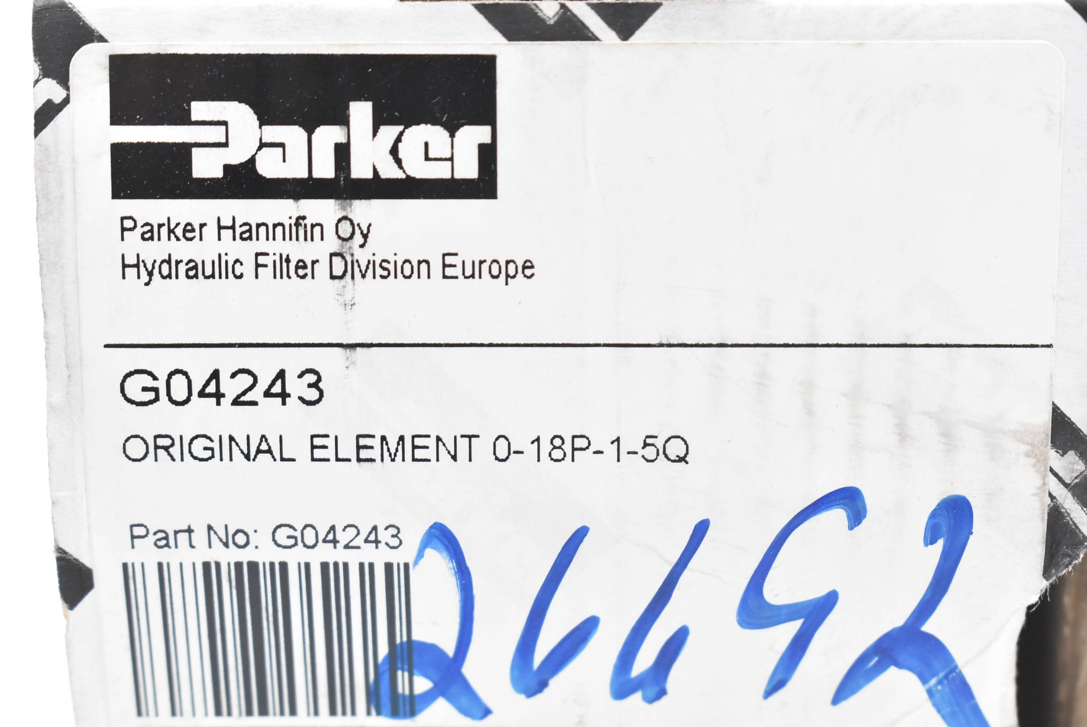 Parker Hydraulik Filter G04243 Original Element 0-18P-1-5Q