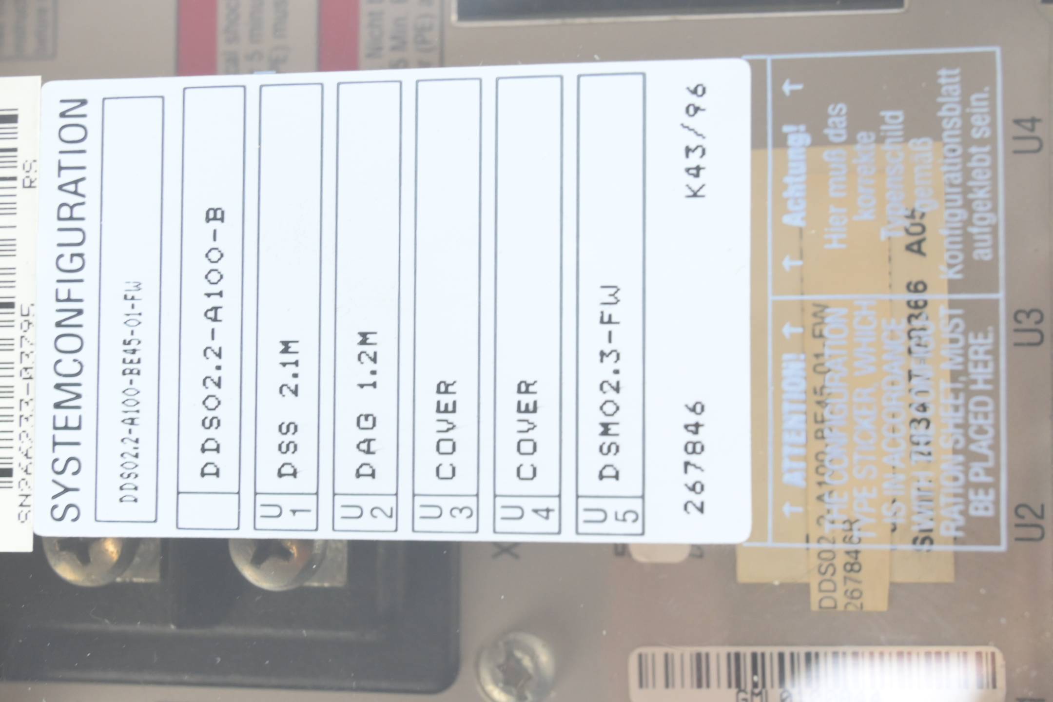 Indramat Digital AC Servo Controller DDS02.2-A100-B ( DDS02.2-A100-BE45-01-FW )
