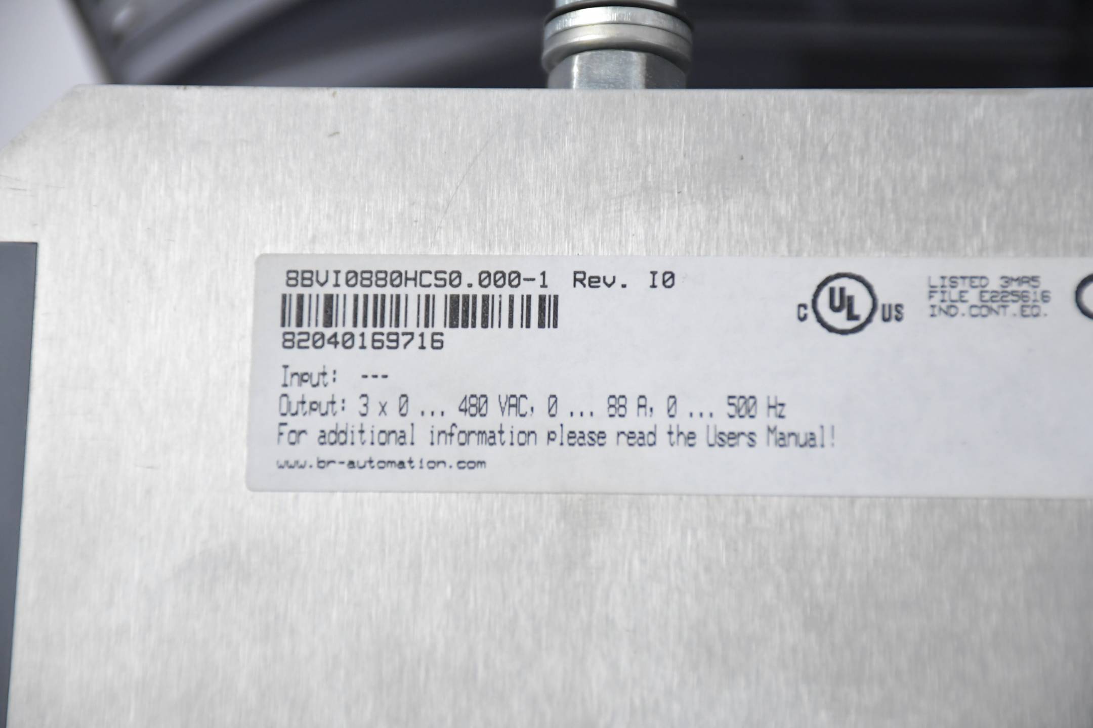 B&R ACOPOSmulti Wechselrichtermodul 8BVI0880HCS0.000-1 Rev. I0