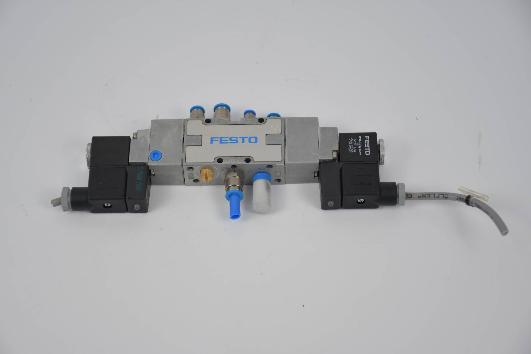 Festo Magnetventil MFH-5/3E-1/8-S-B inkl Magnetspule MSFG-24/42-50/60