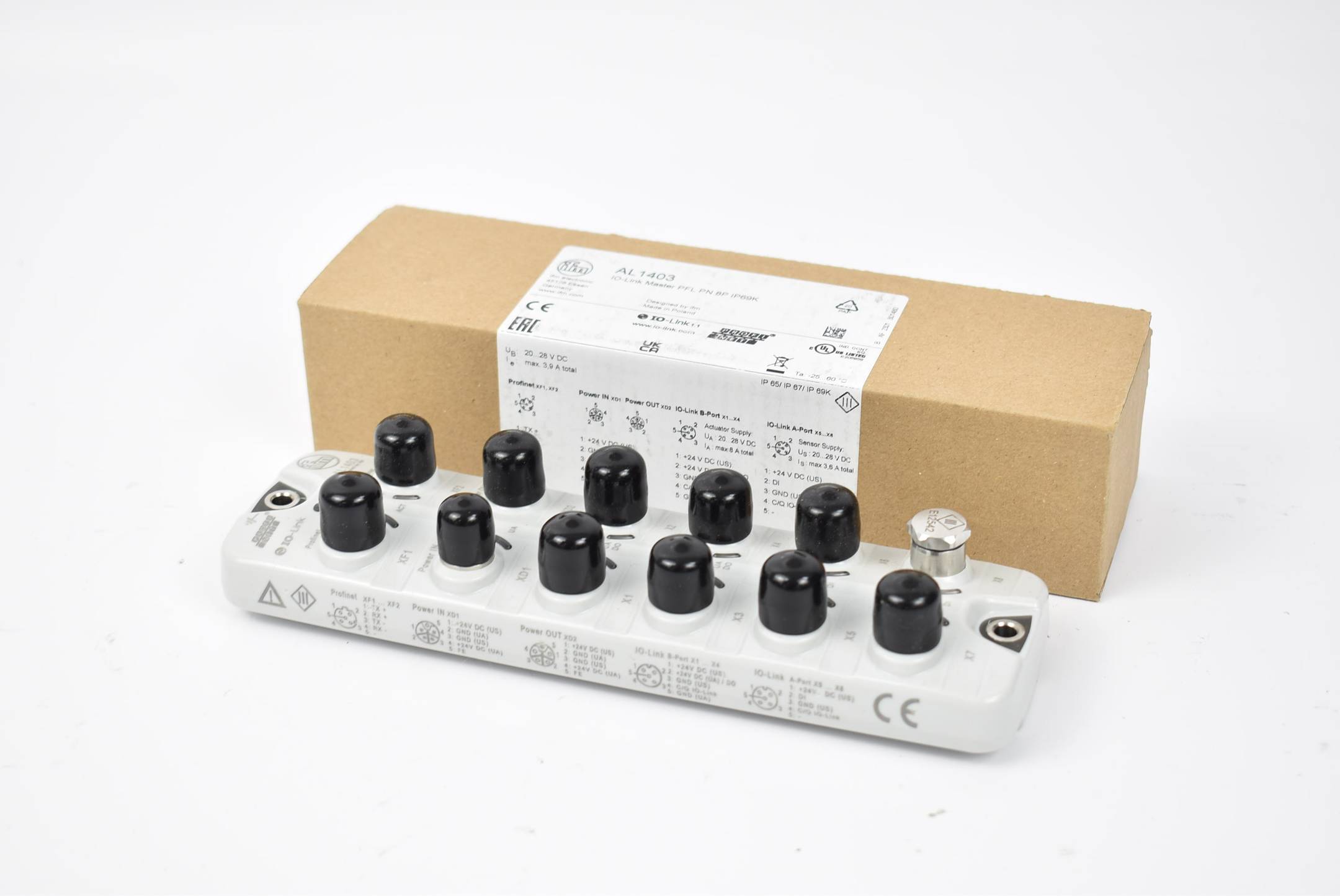 IFM IO-Link Master mit PN-Schnittstelle AL1403 IO-Link Master PFL PN 8P IP69K