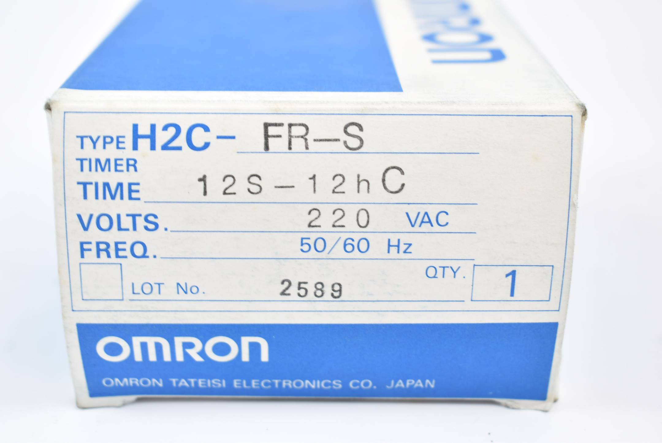 Omron Timer H2C-FR-S 12s-12h C 220 VAC