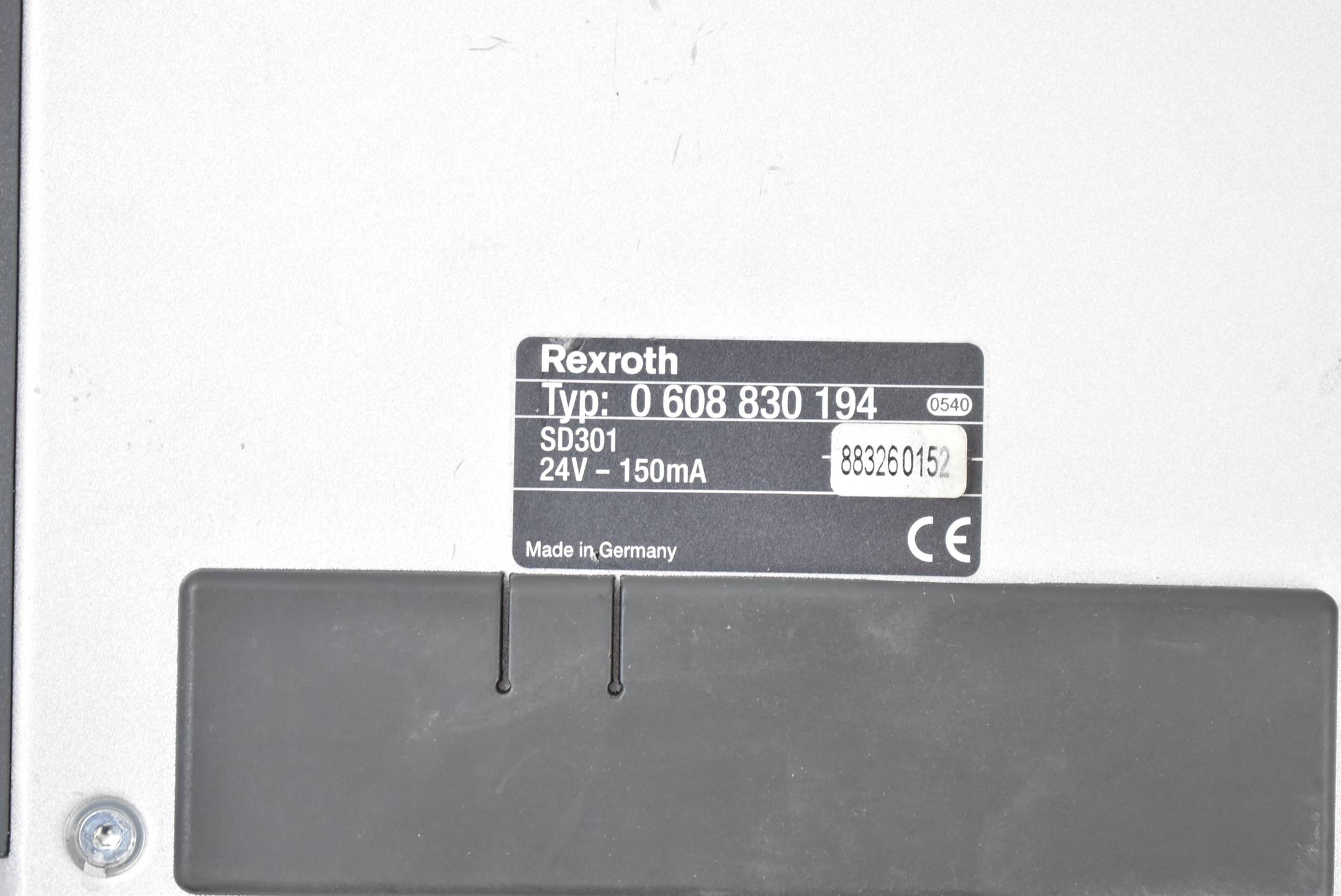 Rexroth Operator Panel SD301 24V-150mA 0608830194 