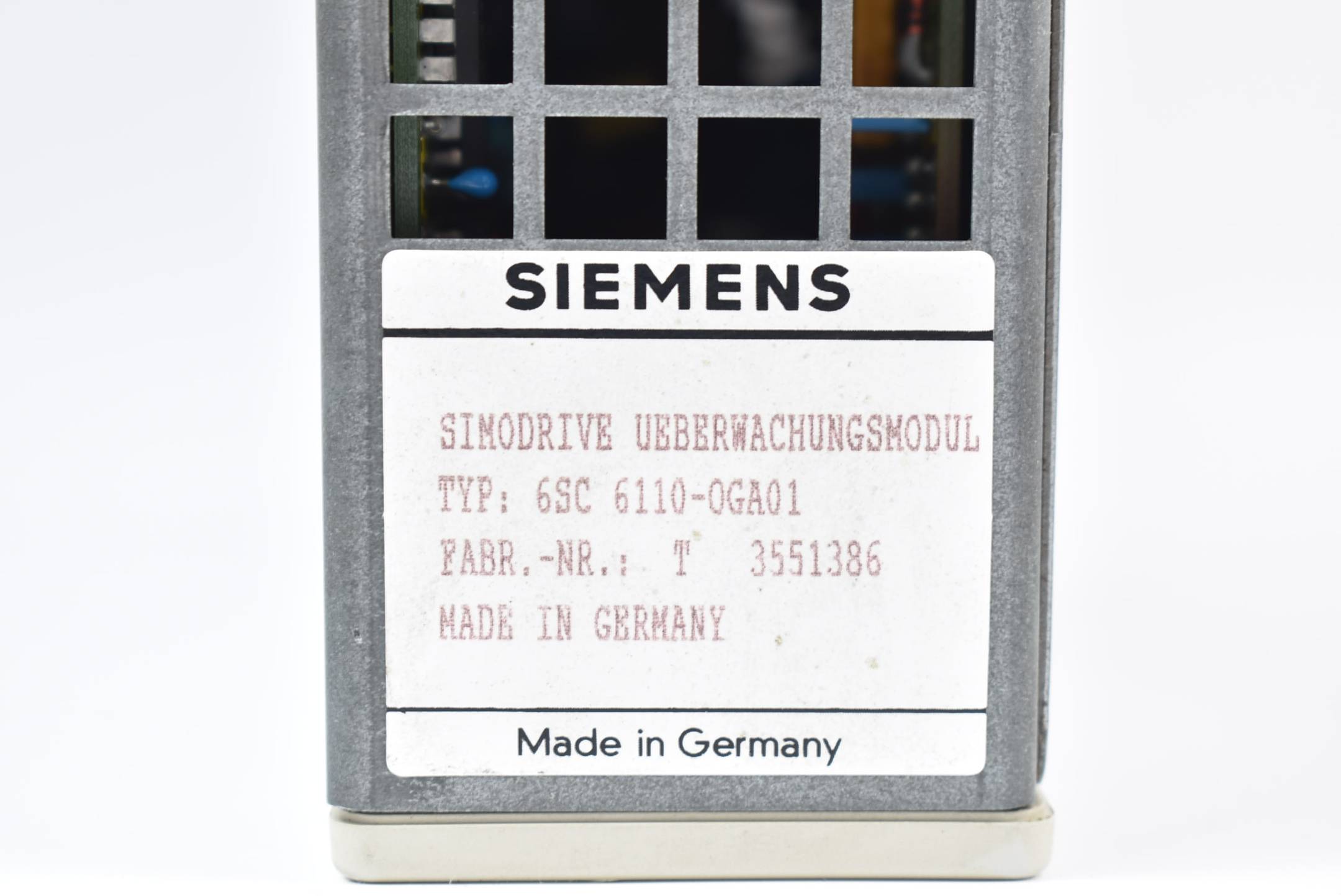 DEFEKT Siemens Simodrive 611 Überwachungsmodul 6SC6110-0GA01 ( 6SC6 110-0GA01 )