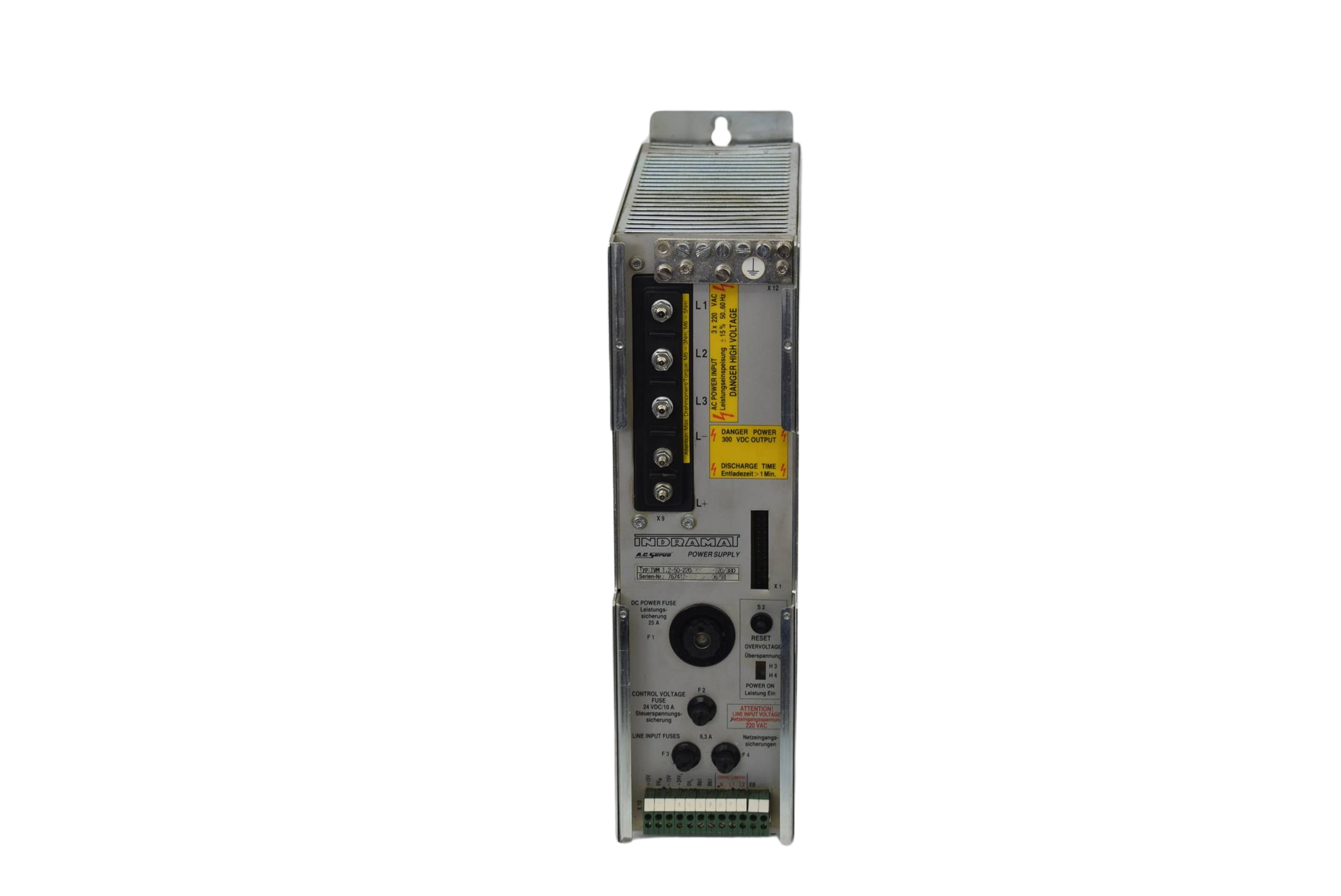 Indramat A.C. Servo Power Supply TVM 1.2-50-220/300-W1-220/380 Indramat A.C. Servo Power Supply TVM 1.2-50-220/300-W1-220/380