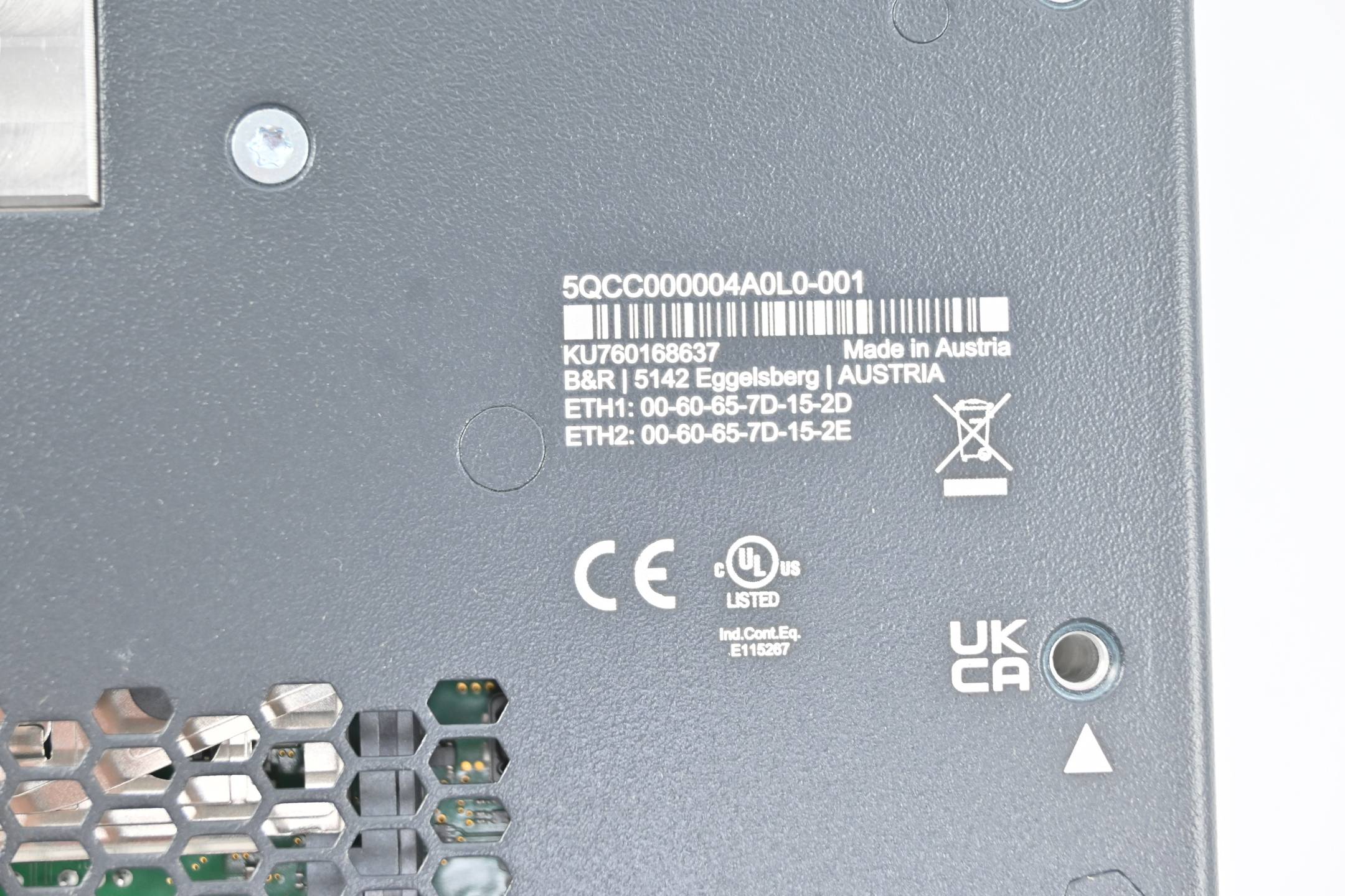B&R Automation Panel PC 2200 5QCC000004A0L0-001
